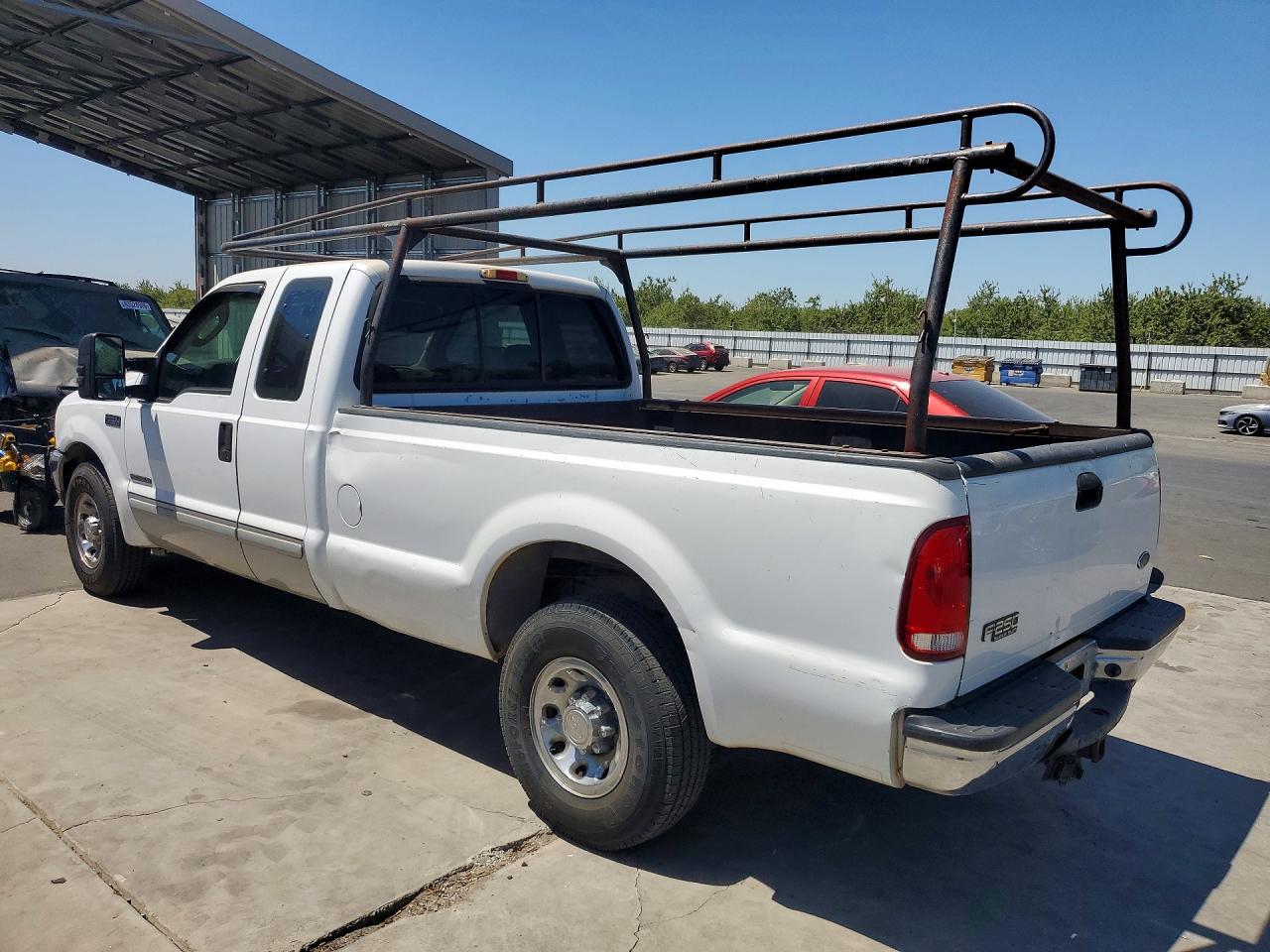 2003 Ford F250 Super Duty White vin: 3FTNX20L73MB24047
