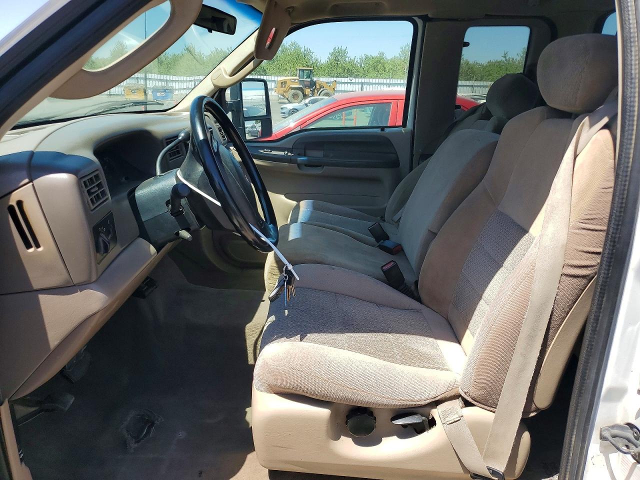 2003 Ford F250 Super Duty White vin: 3FTNX20L73MB24047