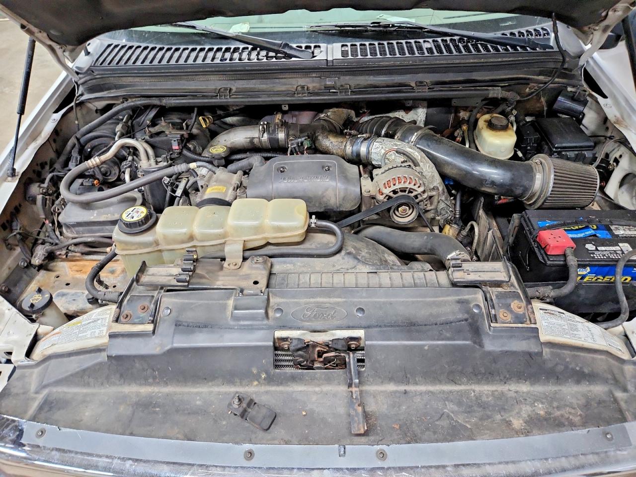 2001 Ford F250 Super Duty White vin: 3FTNX21F51MA86355