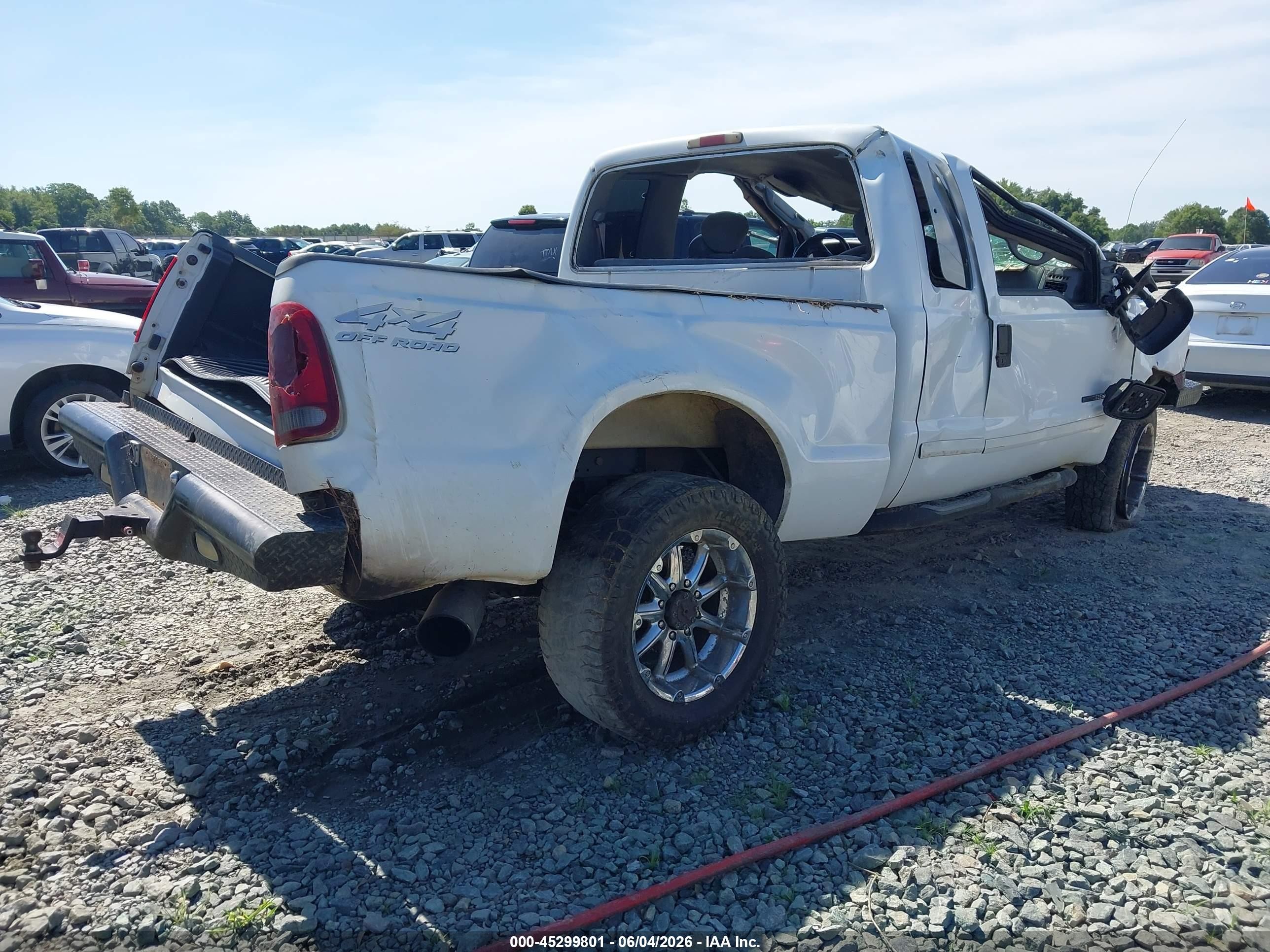 2001 Ford F-250 Lariat/xl/xlt White vin: 3FTNX21F81MA26442