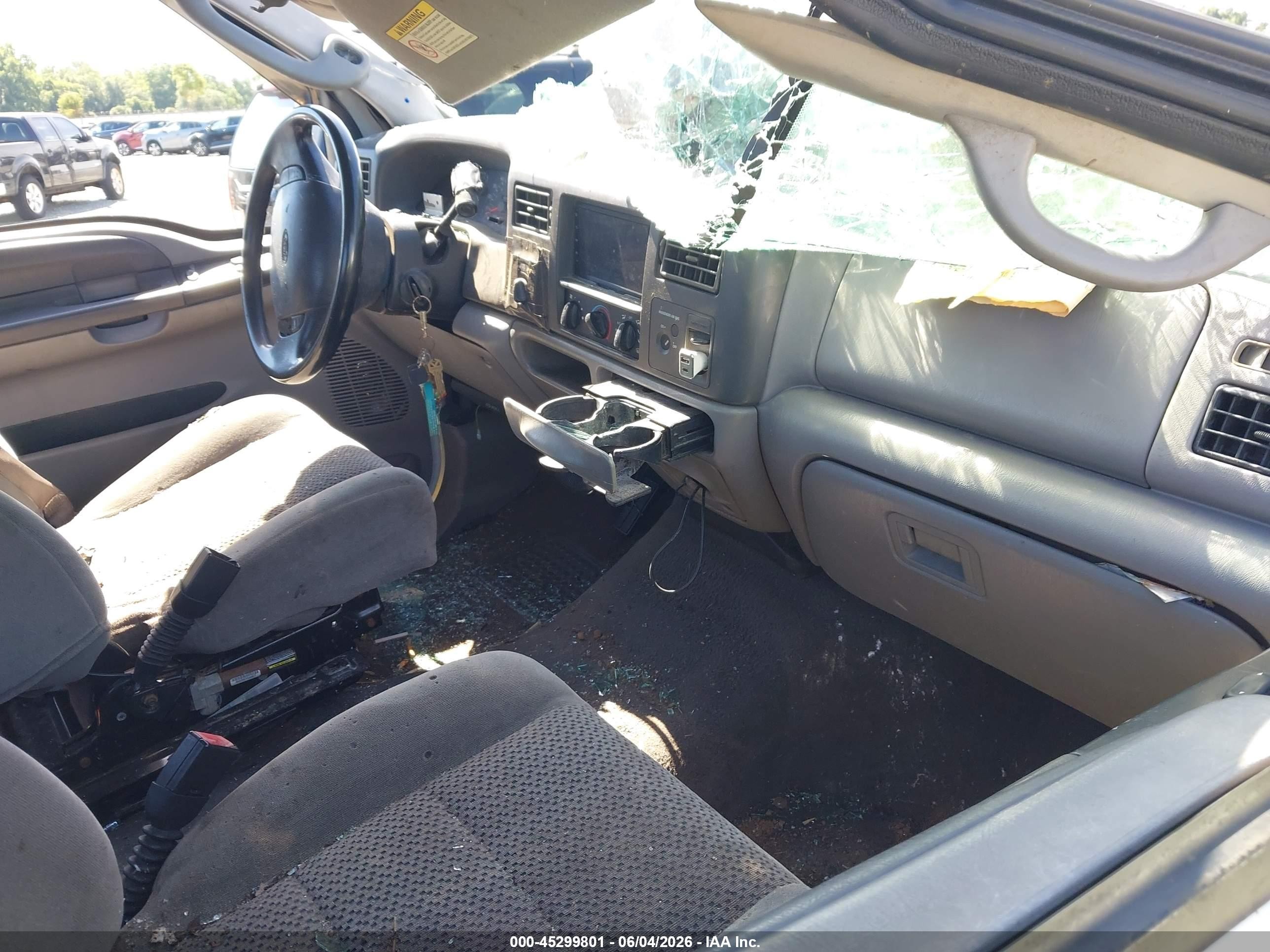 2001 Ford F-250 Lariat/xl/xlt White vin: 3FTNX21F81MA26442