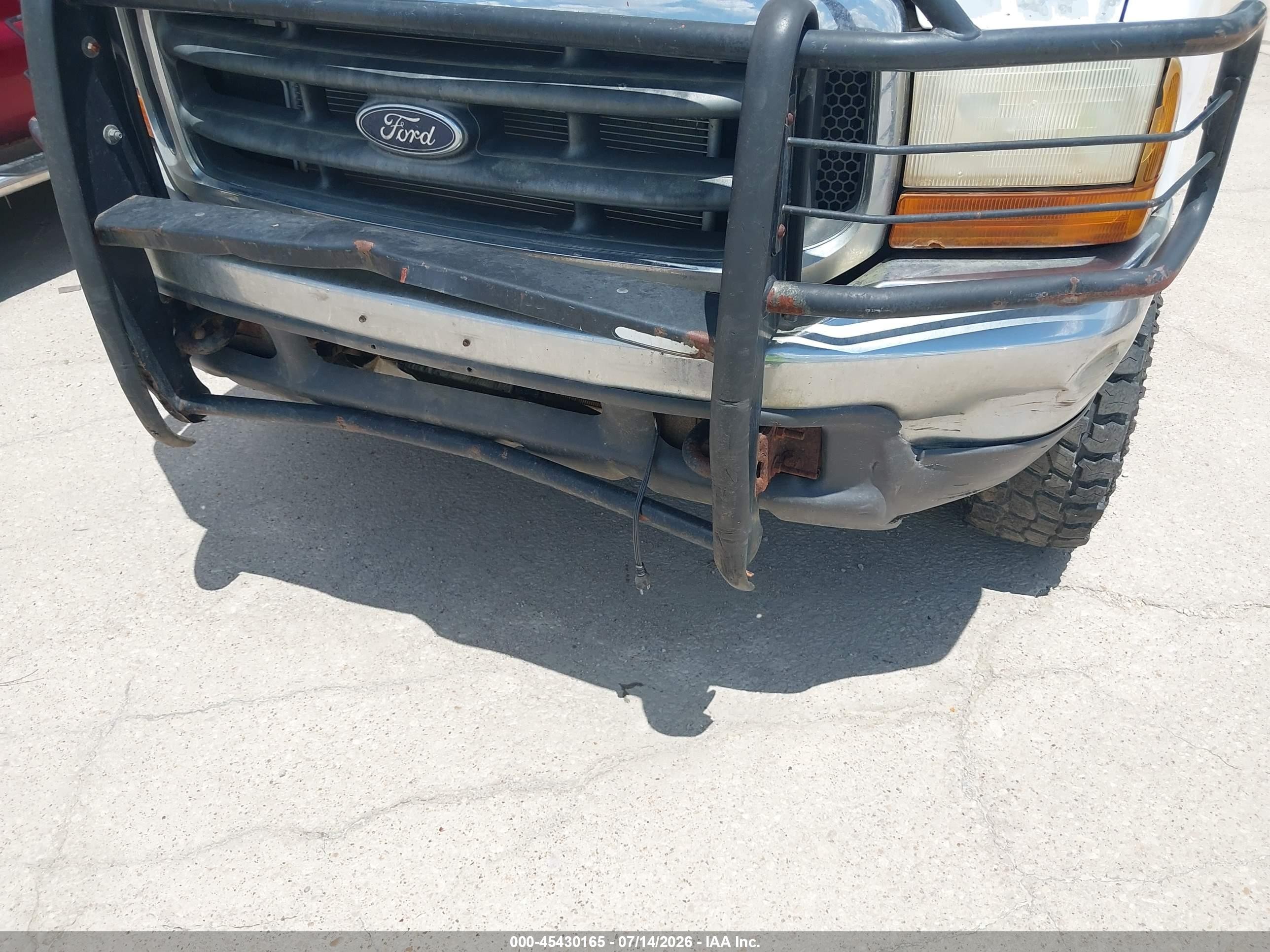 2000 Ford F-250 Lariat/xl/xlt Белый vin: 3FTNX21F9YMA51330