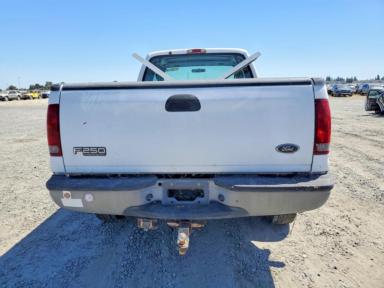 2001 Ford F250 Super Duty White vin: 3FTNX21L01MA88097