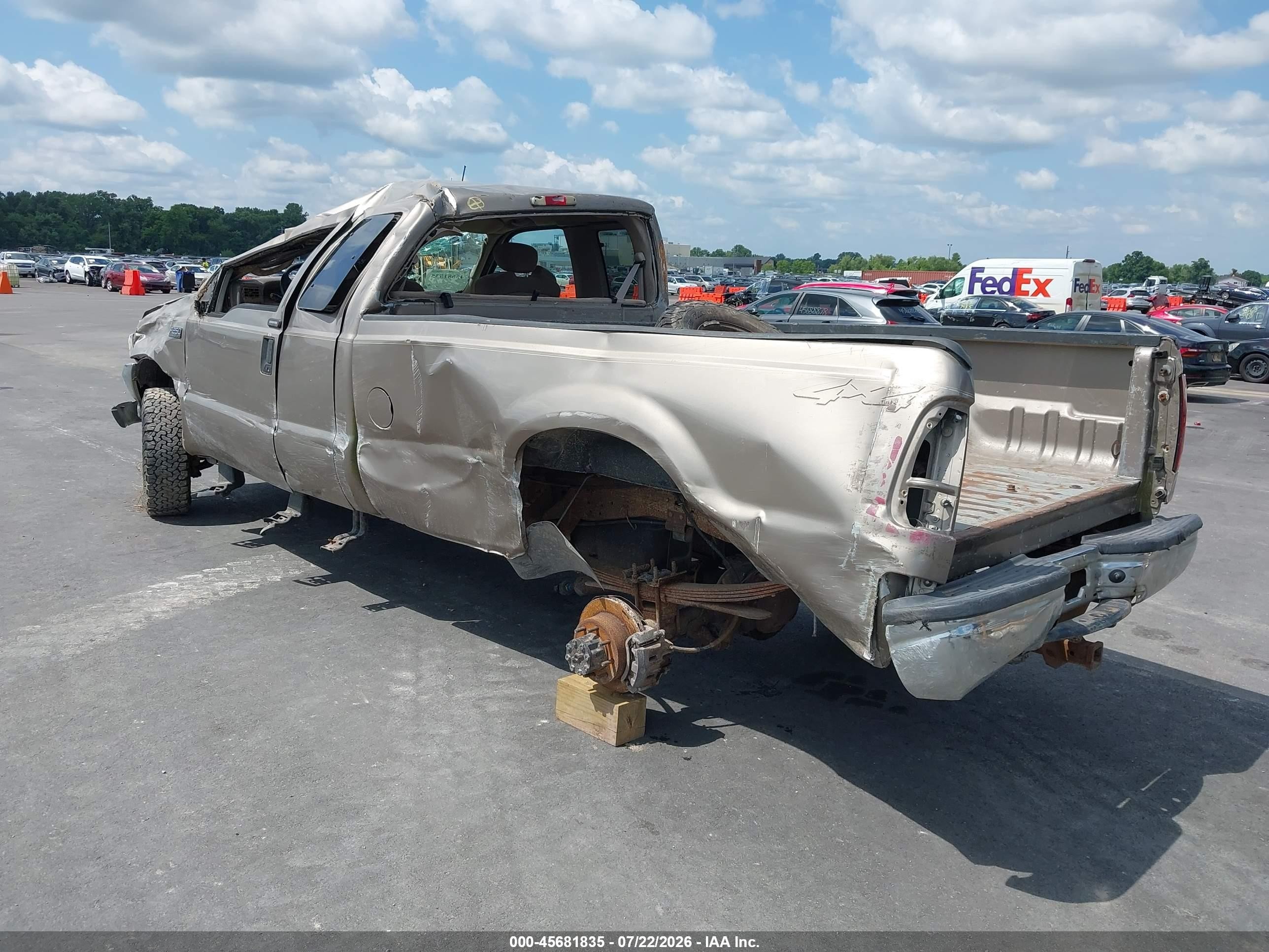 2004 Ford F-250 Lariat/xl/xlt Beige vin: 3FTNX21L04MA01674