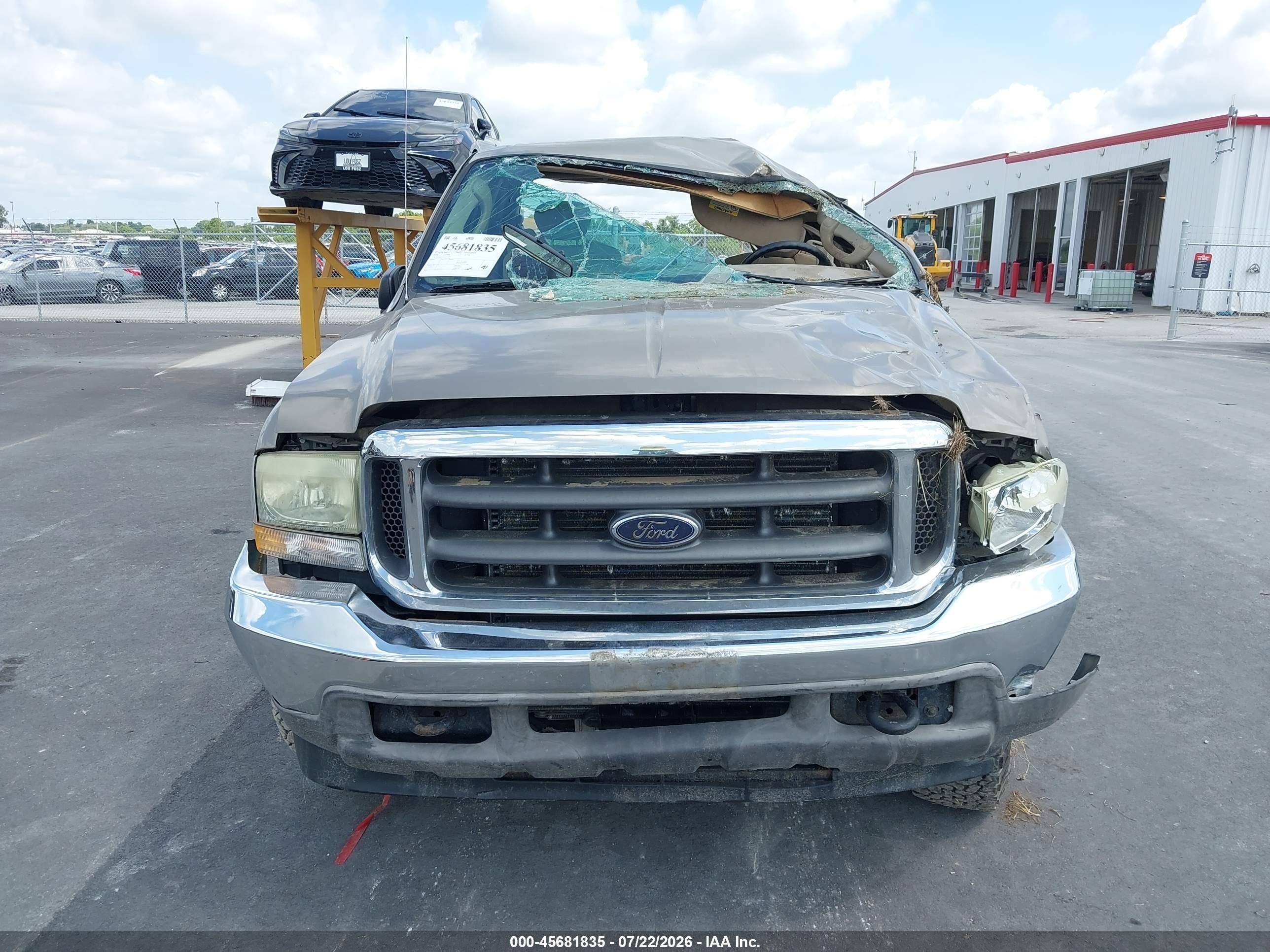 2004 Ford F-250 Lariat/xl/xlt Beige vin: 3FTNX21L04MA01674