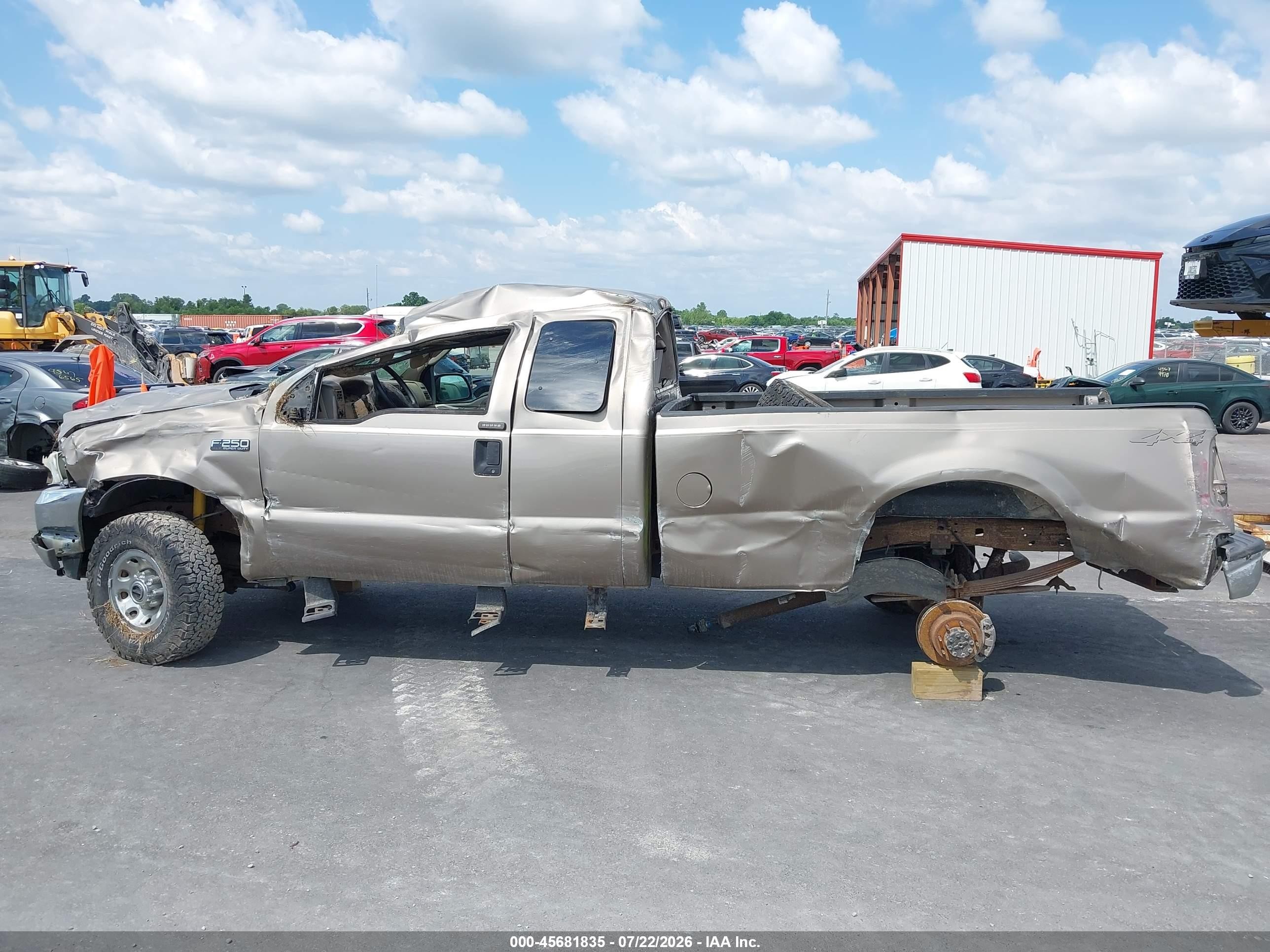 2004 Ford F-250 Lariat/xl/xlt Beige vin: 3FTNX21L04MA01674