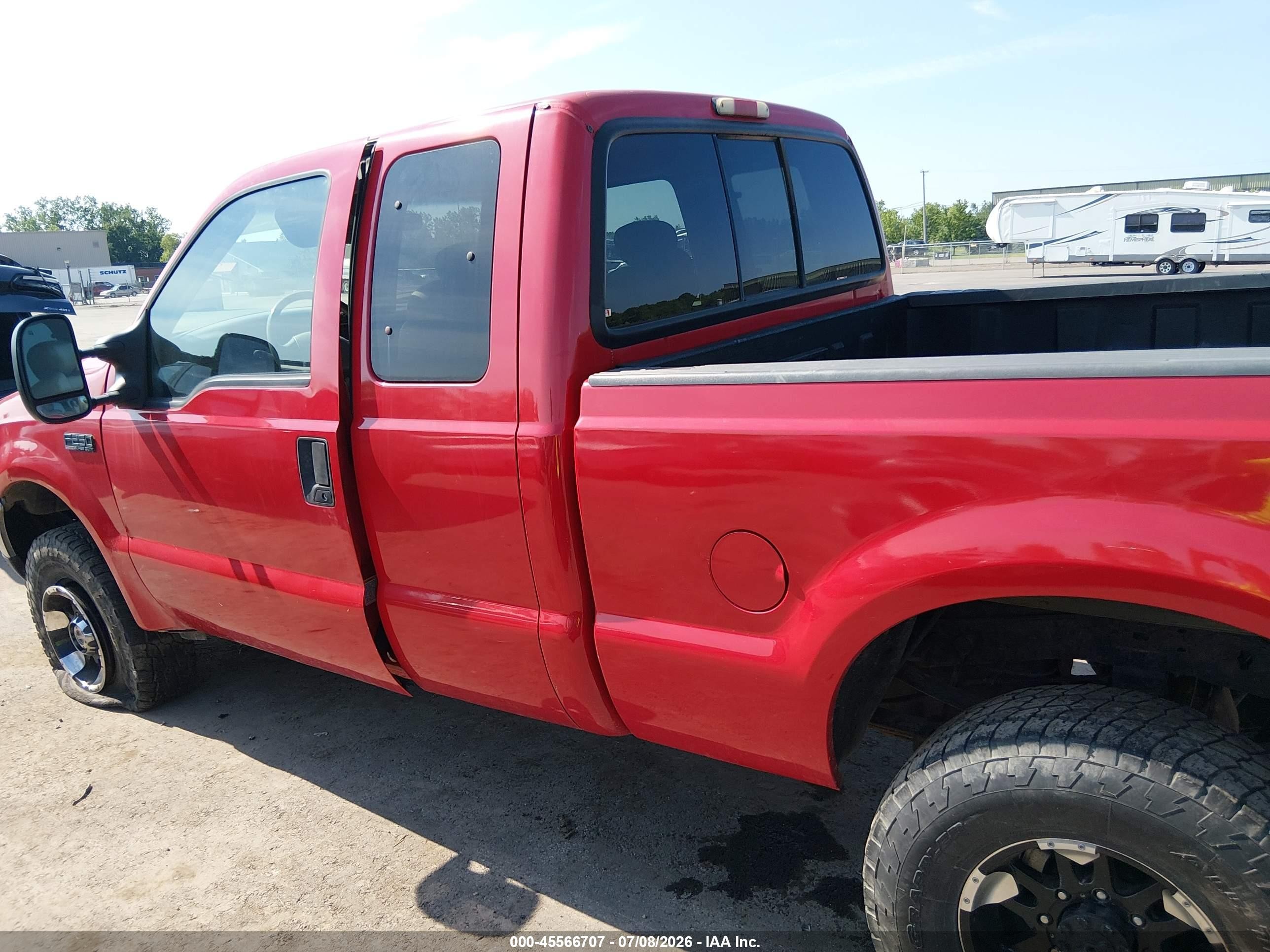 2001 Ford F-250 Lariat/xl/xlt Red vin: 3FTNX21S41MA22448