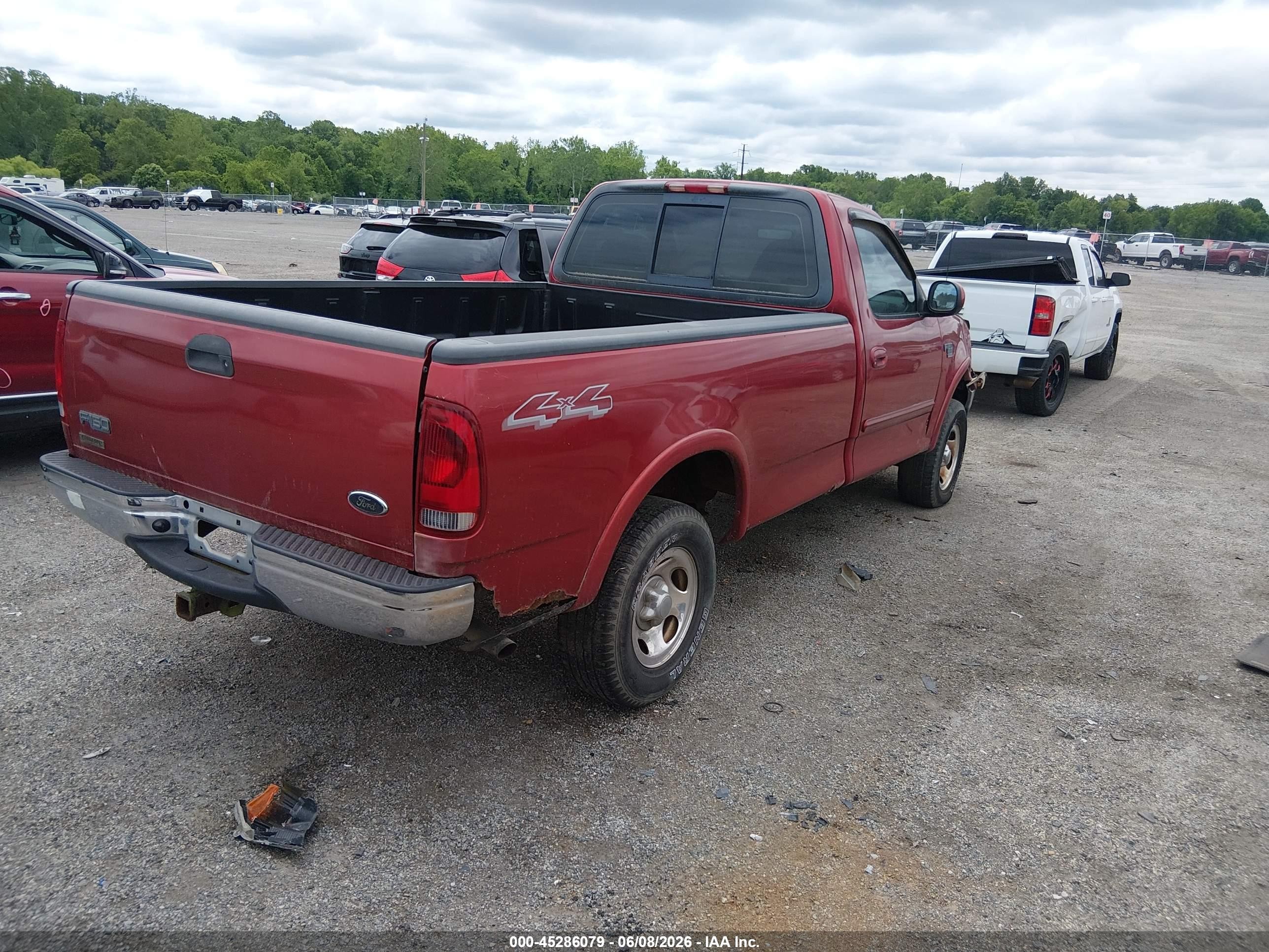2001 Ford F-150 Xl/xlt Maroon vin: 3FTRF18W01MA48696