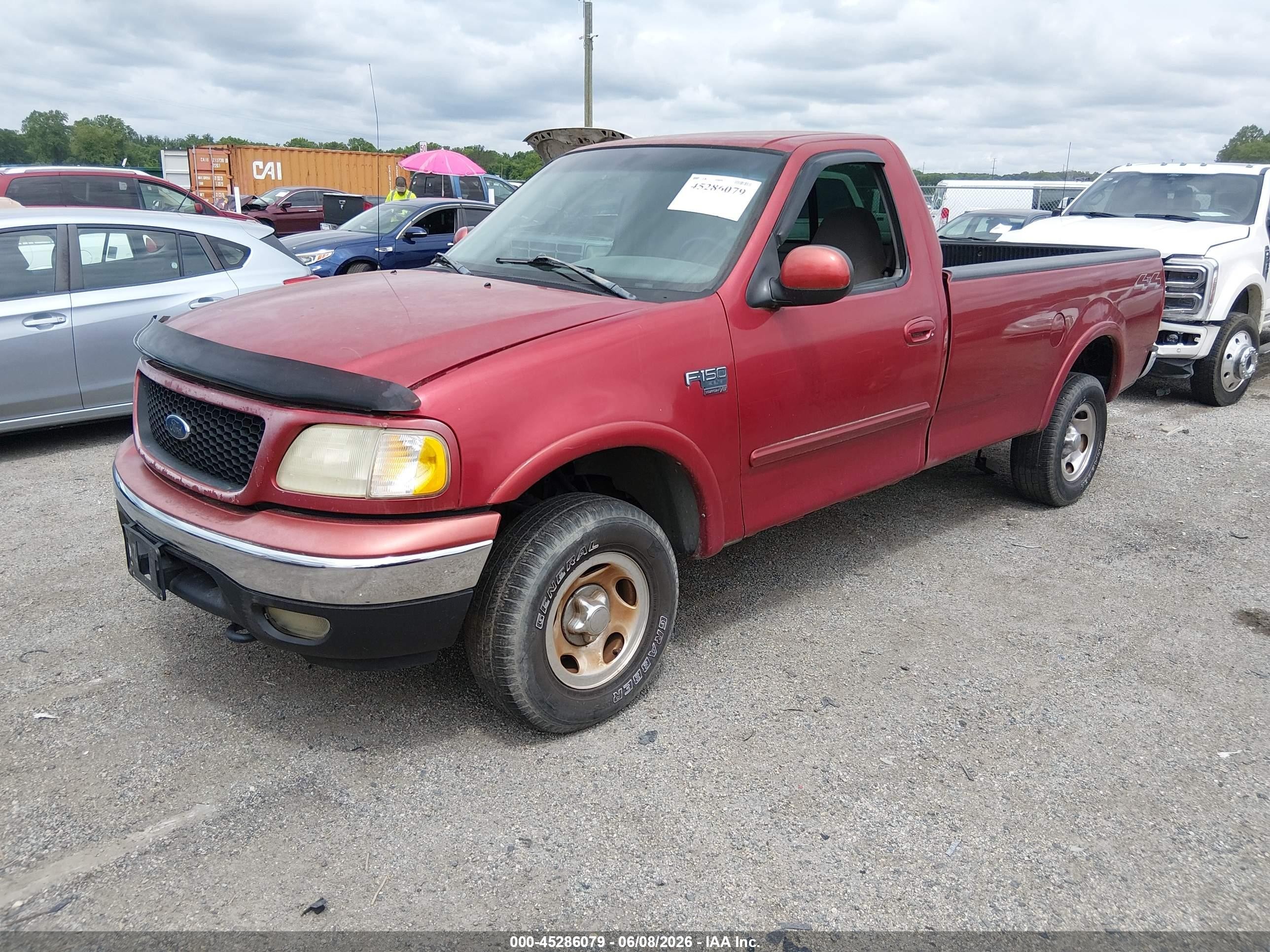 2001 Ford F-150 Xl/xlt Maroon vin: 3FTRF18W01MA48696