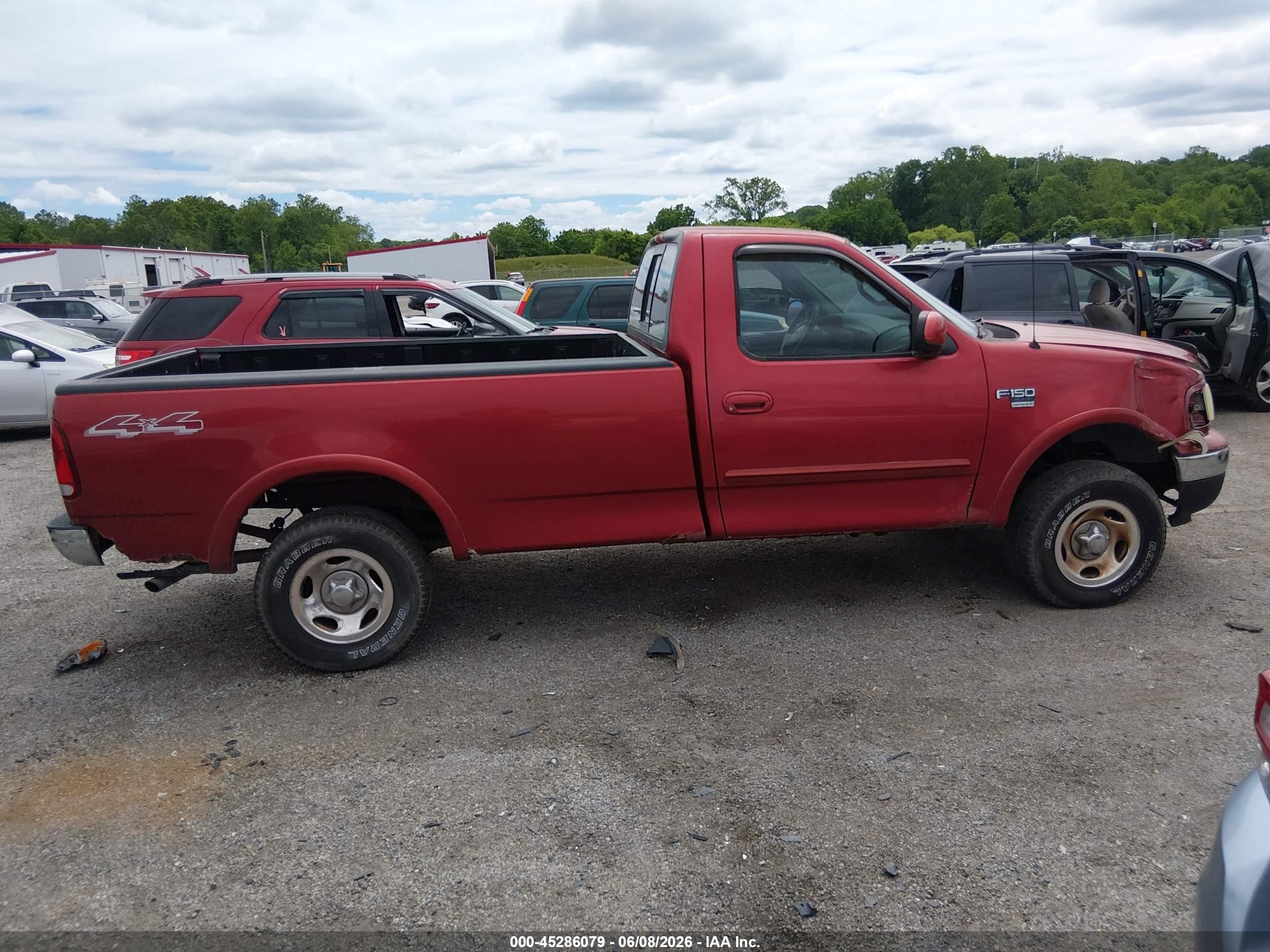 2001 Ford F-150 Xl/xlt Maroon vin: 3FTRF18W01MA48696