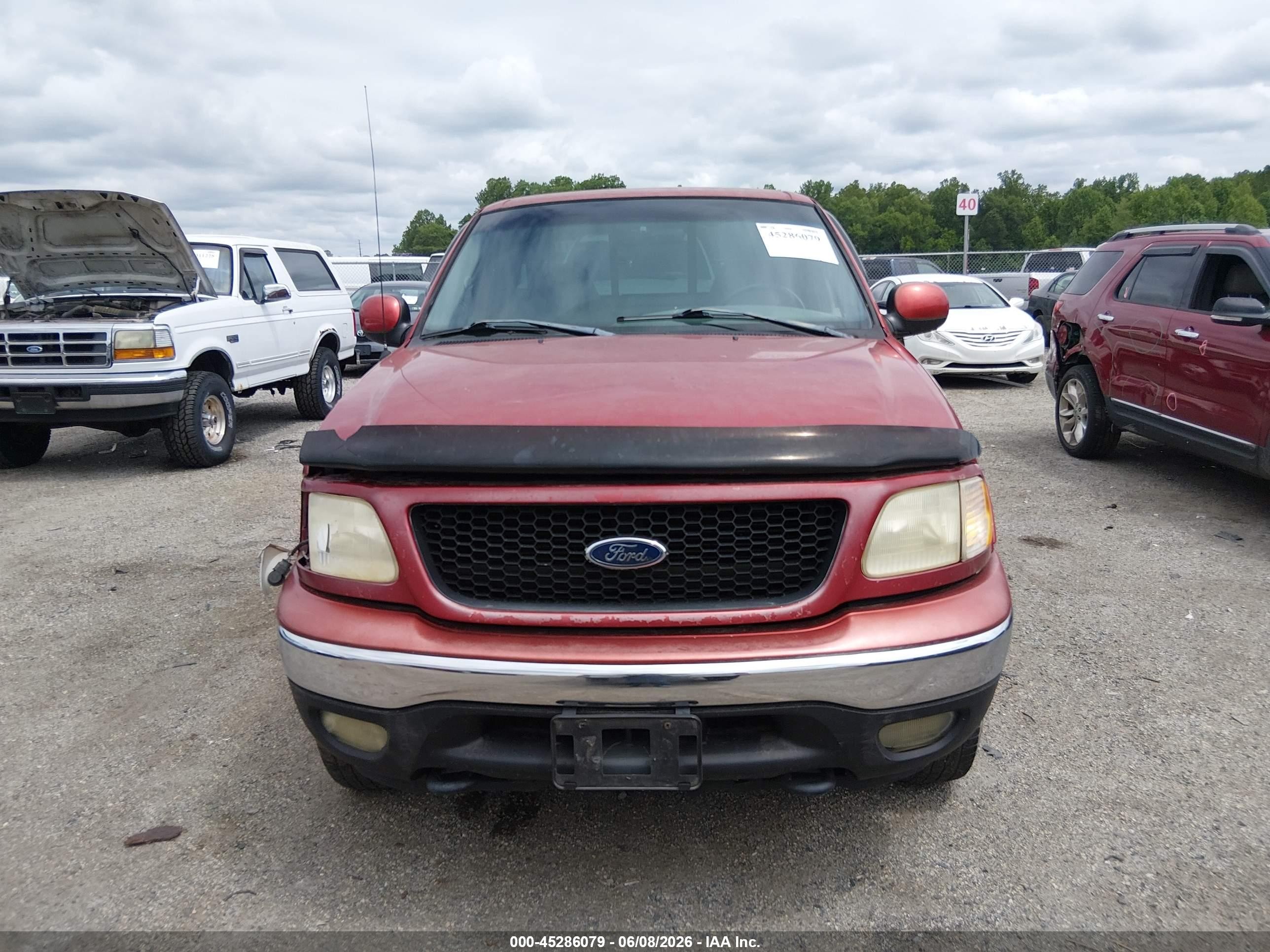 2001 Ford F-150 Xl/xlt Maroon vin: 3FTRF18W01MA48696