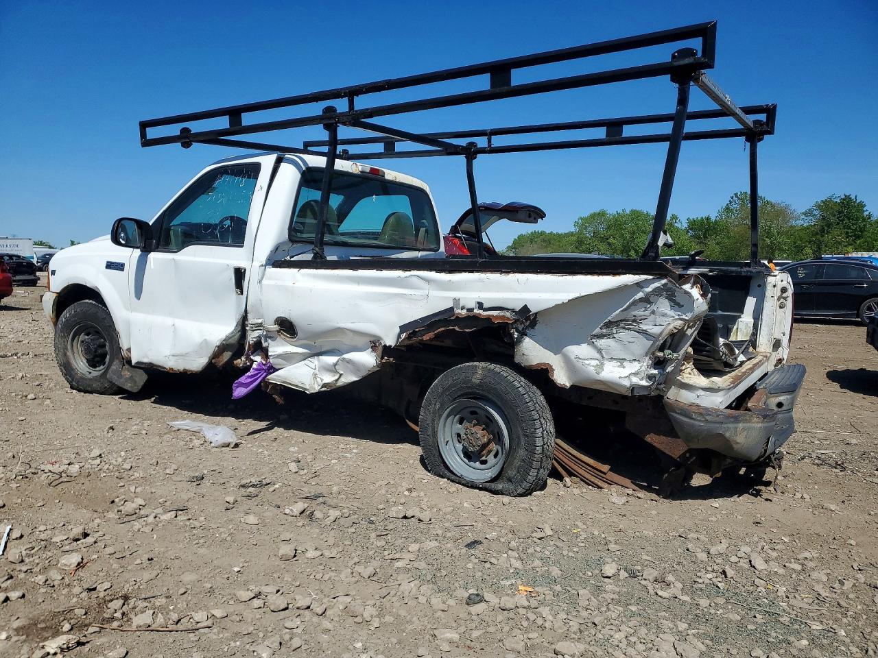 2001 Ford F350 Srw Super Duty White vin: 3FTSF30L51MA86696