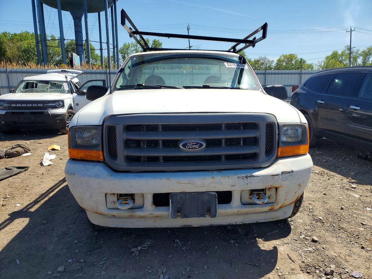 2001 Ford F350 Srw Super Duty White vin: 3FTSF30L51MA86696