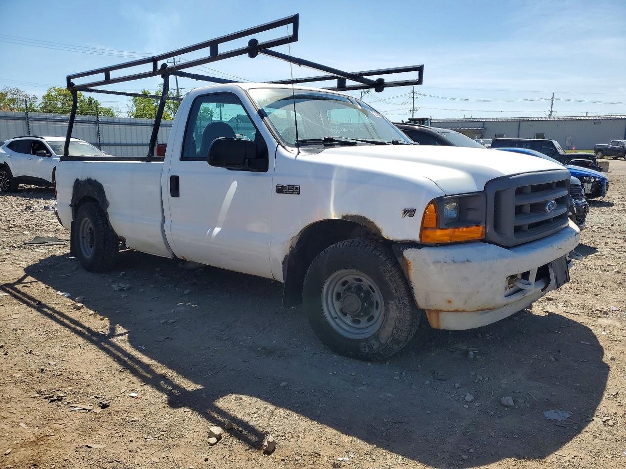 2001 Ford F350 Srw Super Duty White vin: 3FTSF30L51MA86696