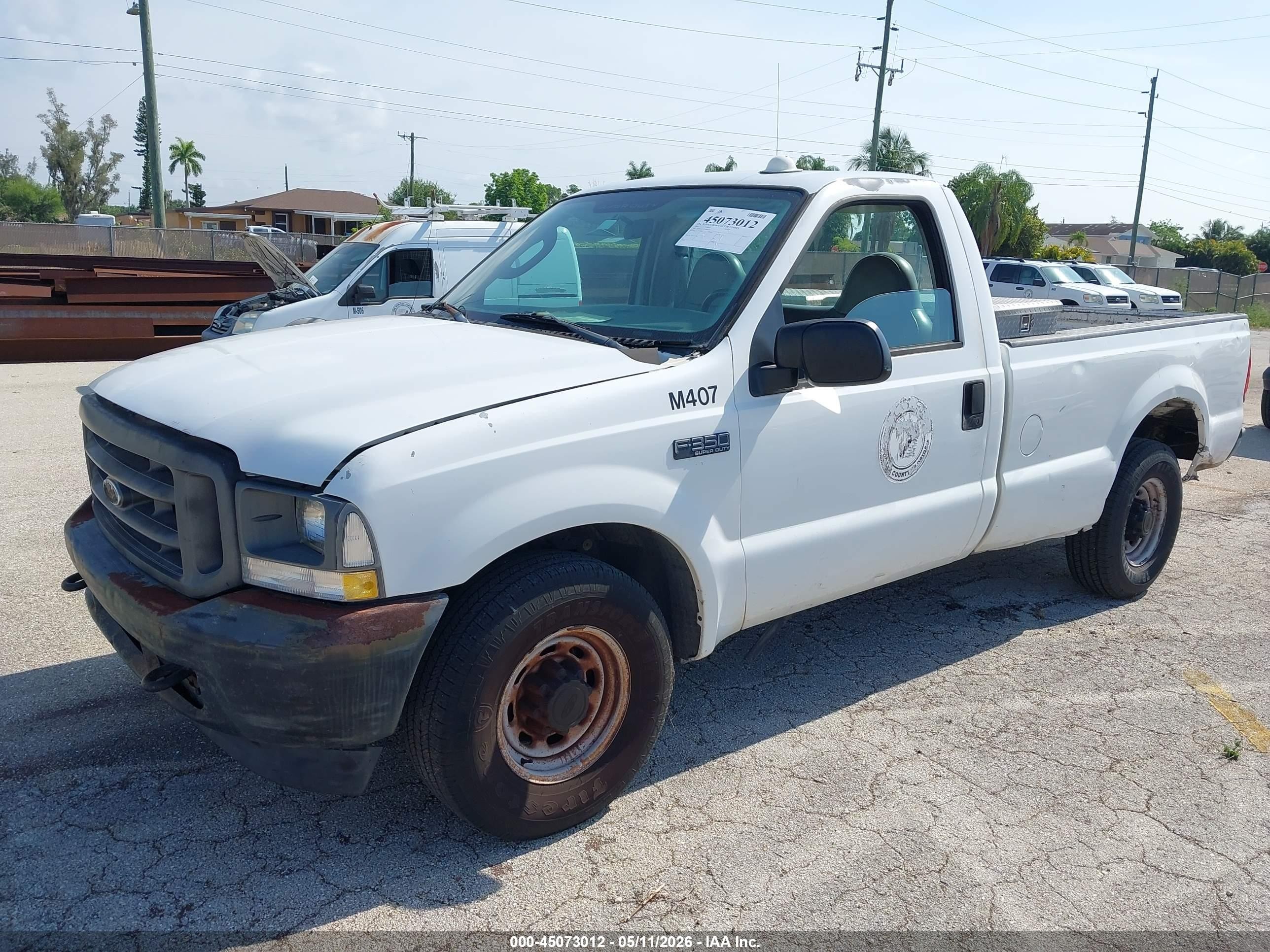 2003 Ford F-350 Xl/xlt White vin: 3FTSF30LX3MB20554
