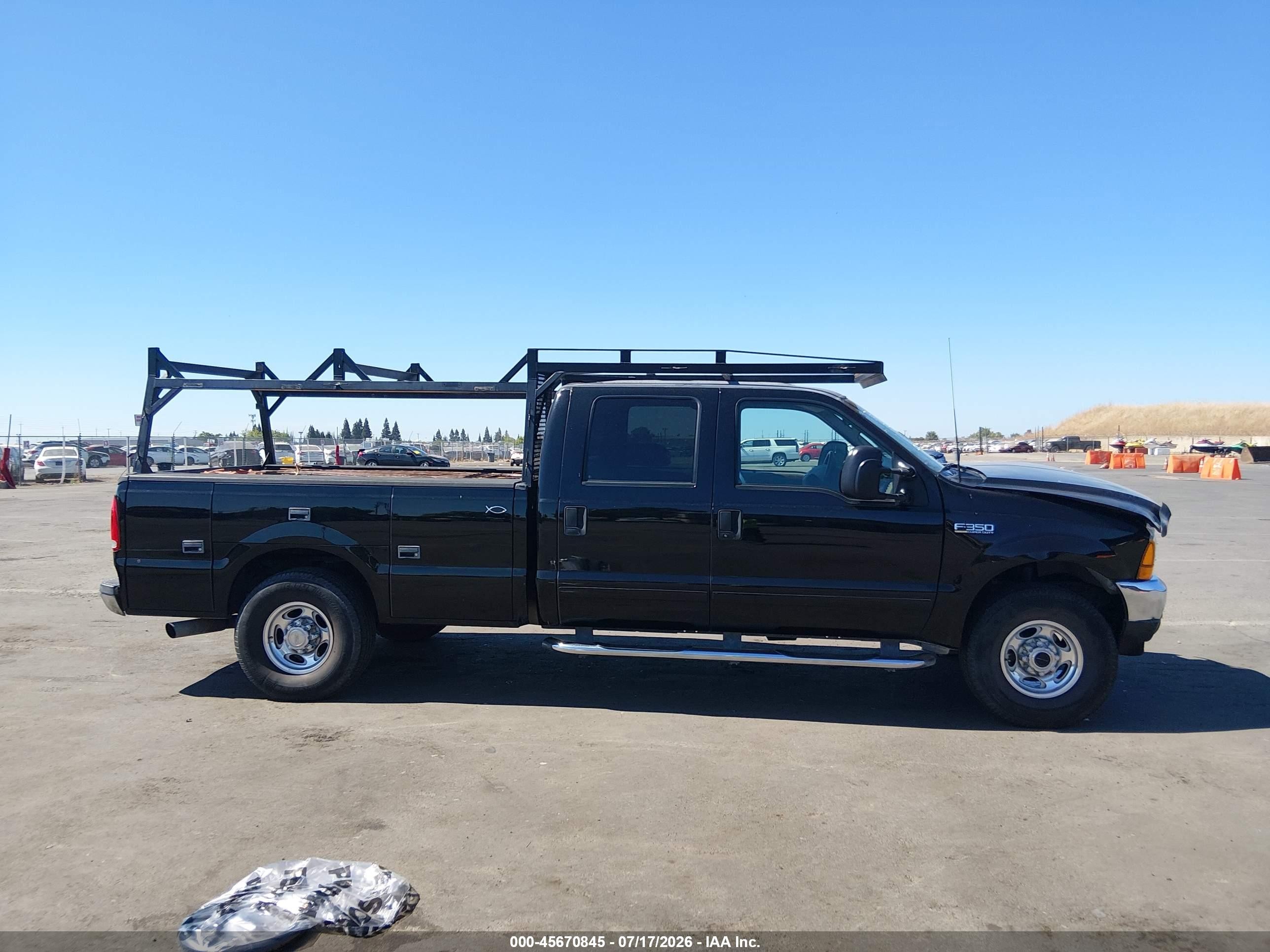 2001 Ford F-350 Lariat/xl/xlt Black vin: 3FTSW31F01MA53243