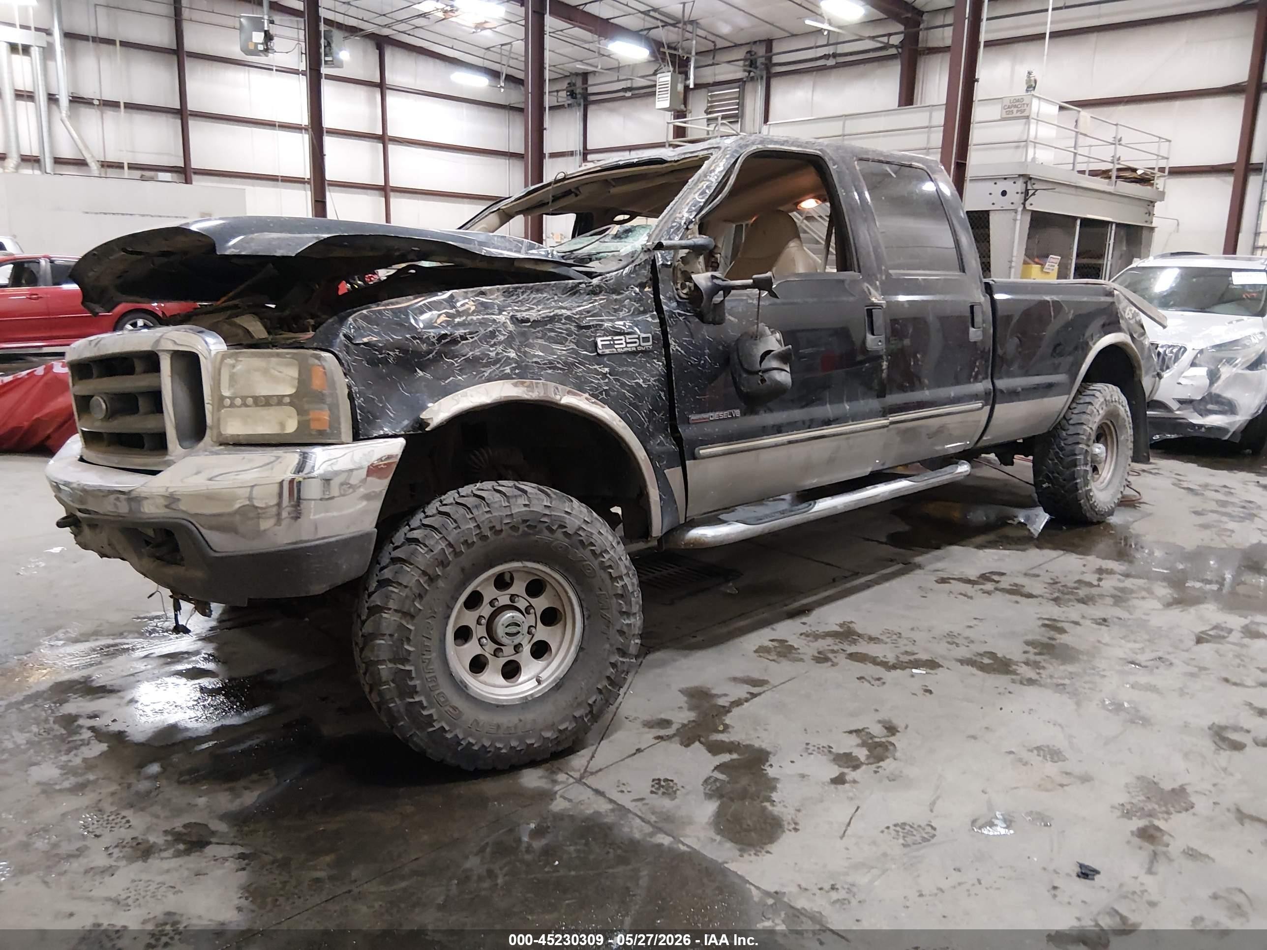 2000 Ford F-350 Lariat/xl/xlt Black vin: 3FTSW31F0YMA53186