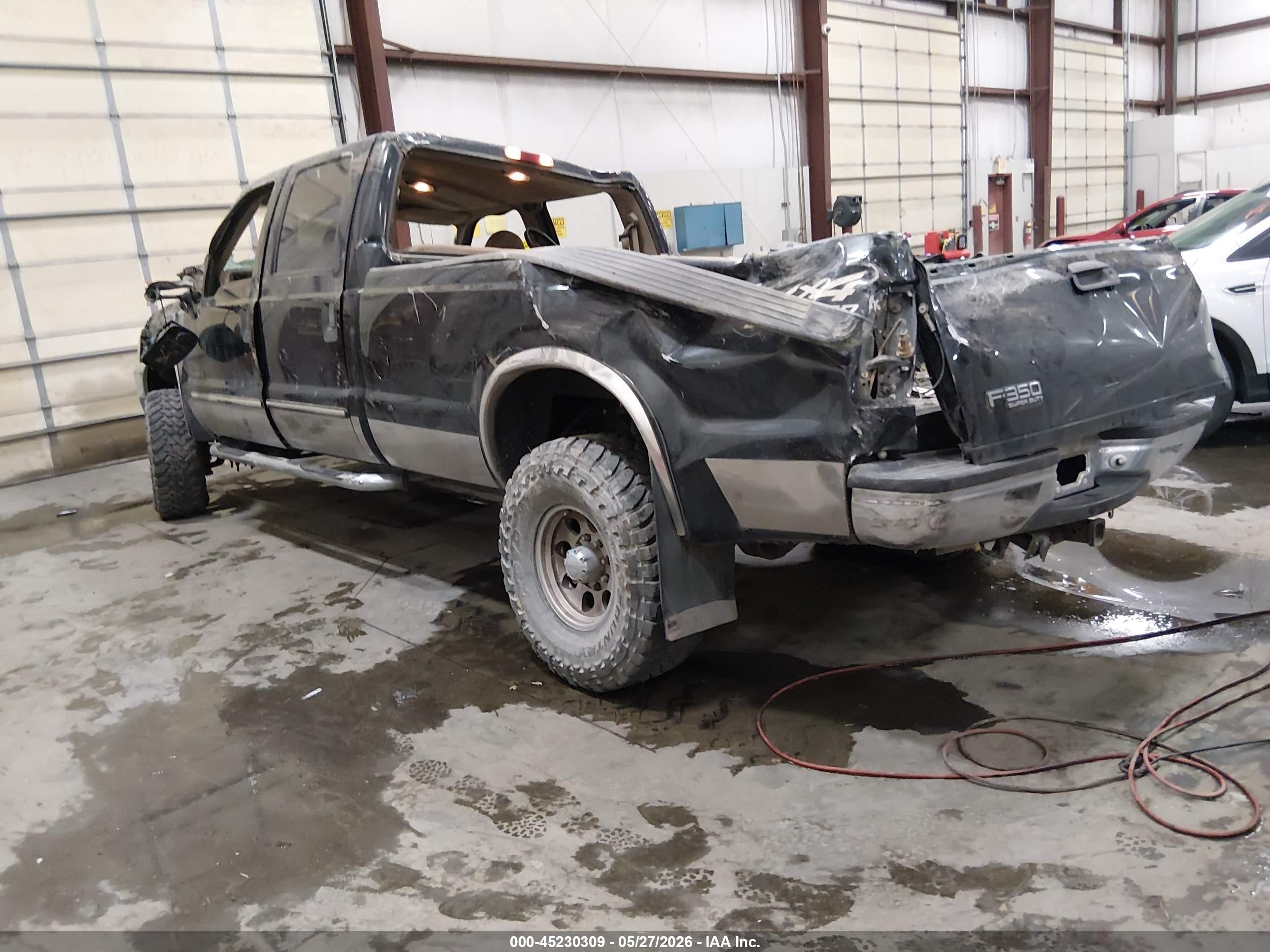 2000 Ford F-350 Lariat/xl/xlt Black vin: 3FTSW31F0YMA53186