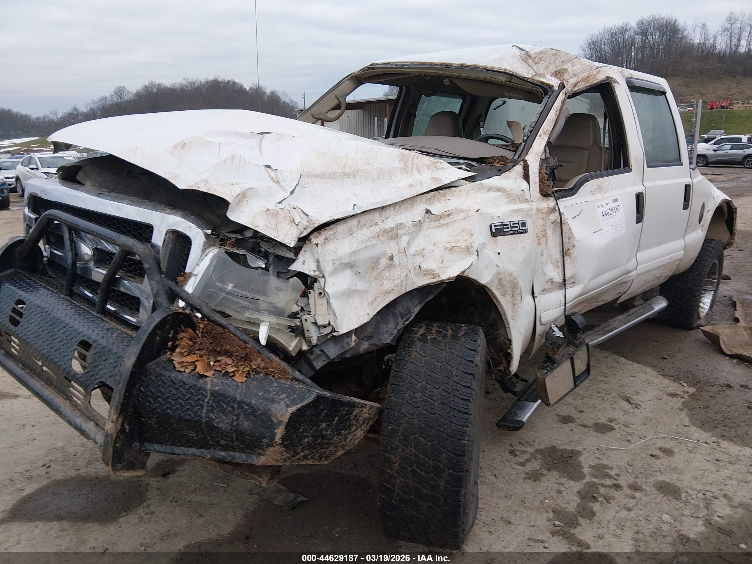 2001 Ford F-350 Lariat/xl/xlt White vin: 3FTSW31F81MA21690