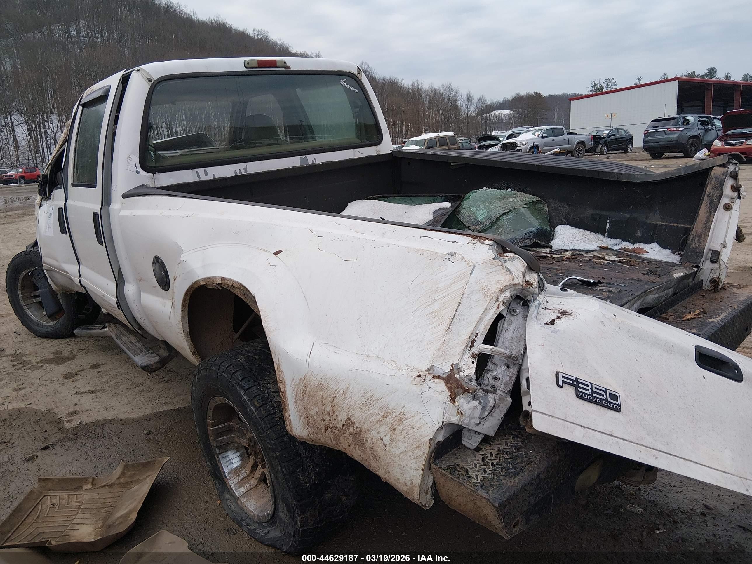 2001 Ford F-350 Lariat/xl/xlt White vin: 3FTSW31F81MA21690