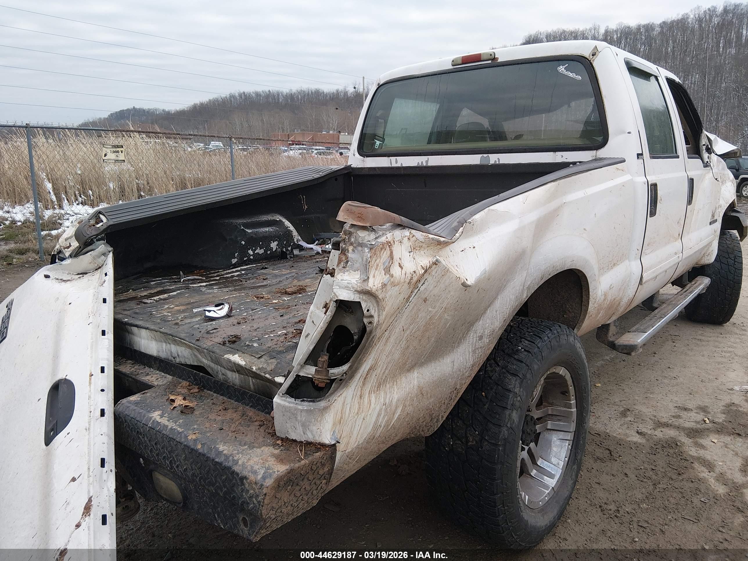 2001 Ford F-350 Lariat/xl/xlt White vin: 3FTSW31F81MA21690