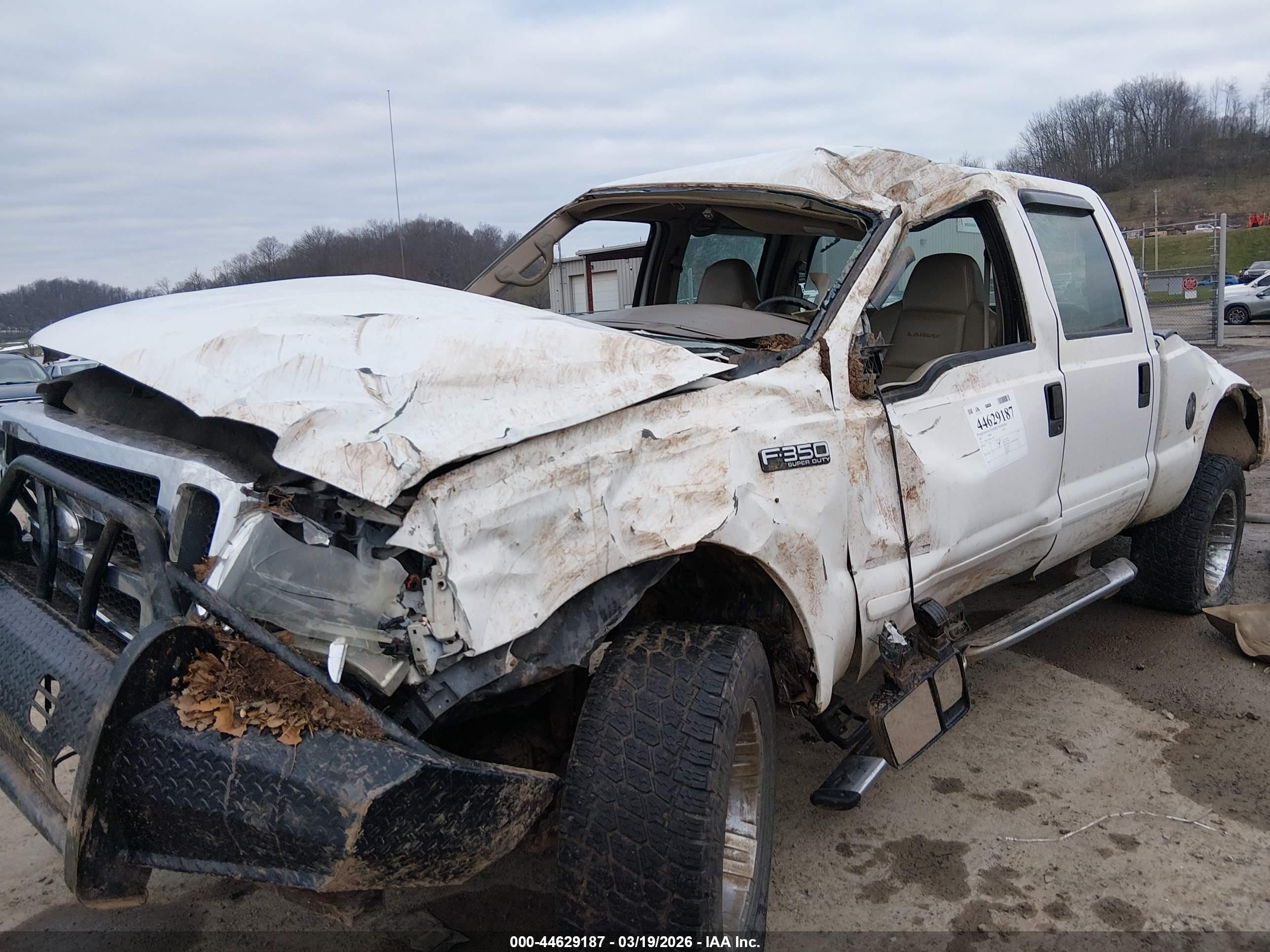 2001 Ford F-350 Lariat/xl/xlt White vin: 3FTSW31F81MA21690