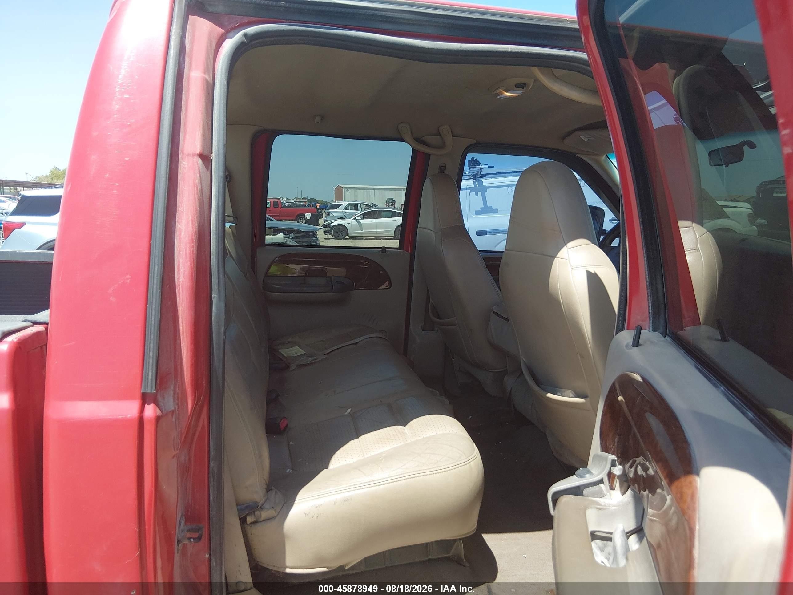 2001 Ford F-350 Lariat/xl/xlt Red vin: 3FTSW31FX1MA52679