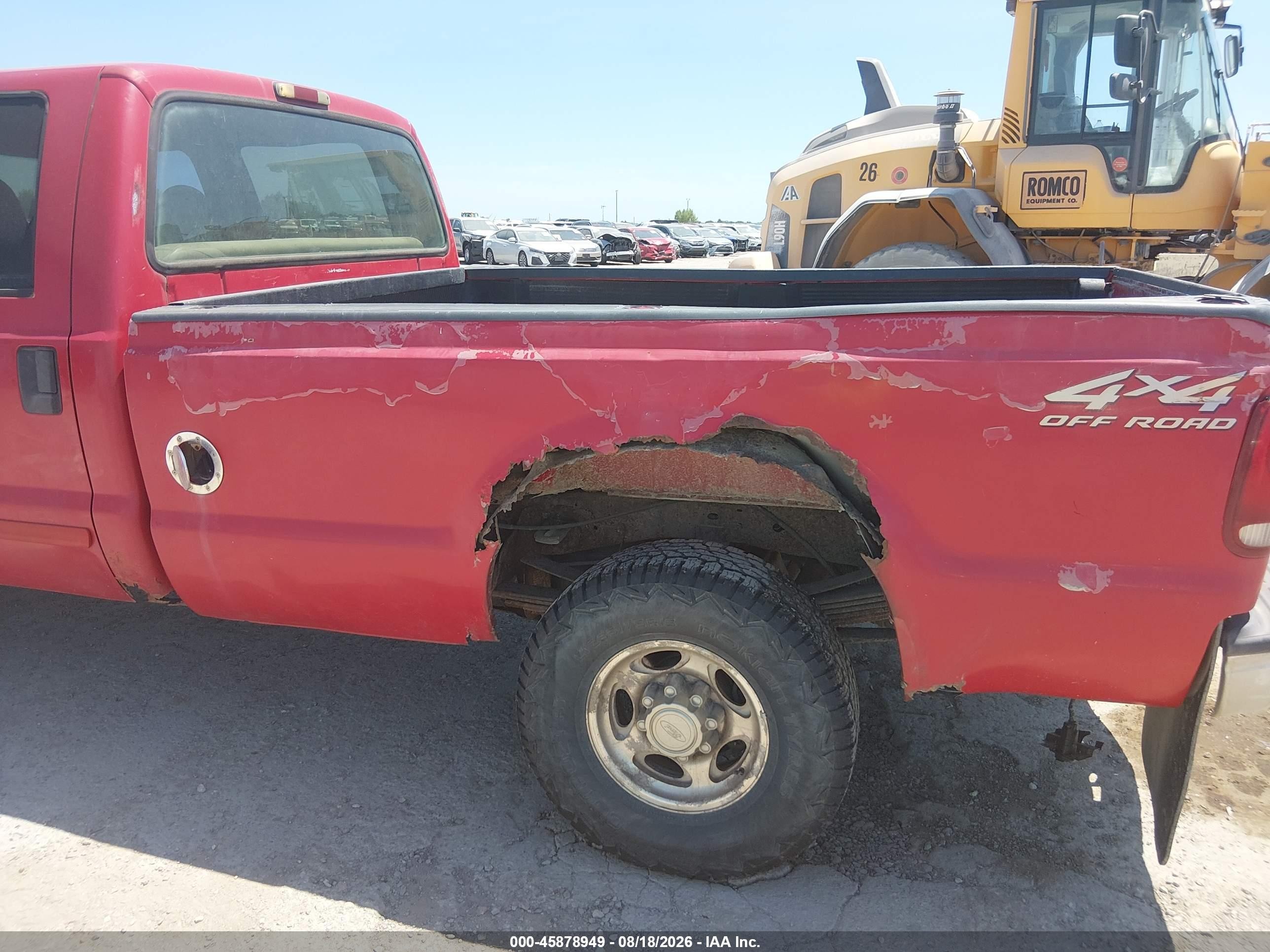 2001 Ford F-350 Lariat/xl/xlt Red vin: 3FTSW31FX1MA52679