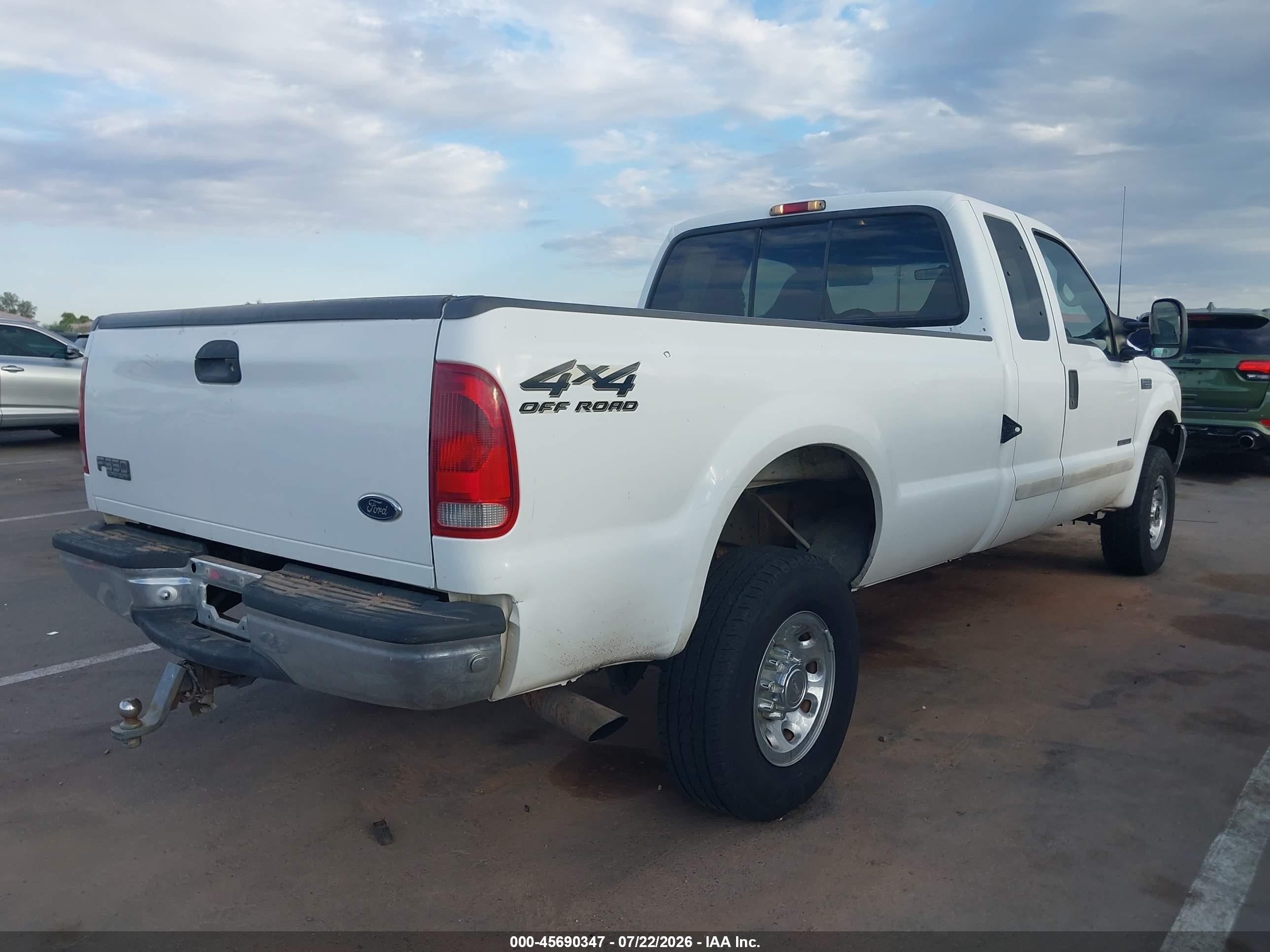 2001 Ford F-350 Lariat/xl/xlt White vin: 3FTSX31F91MA04751