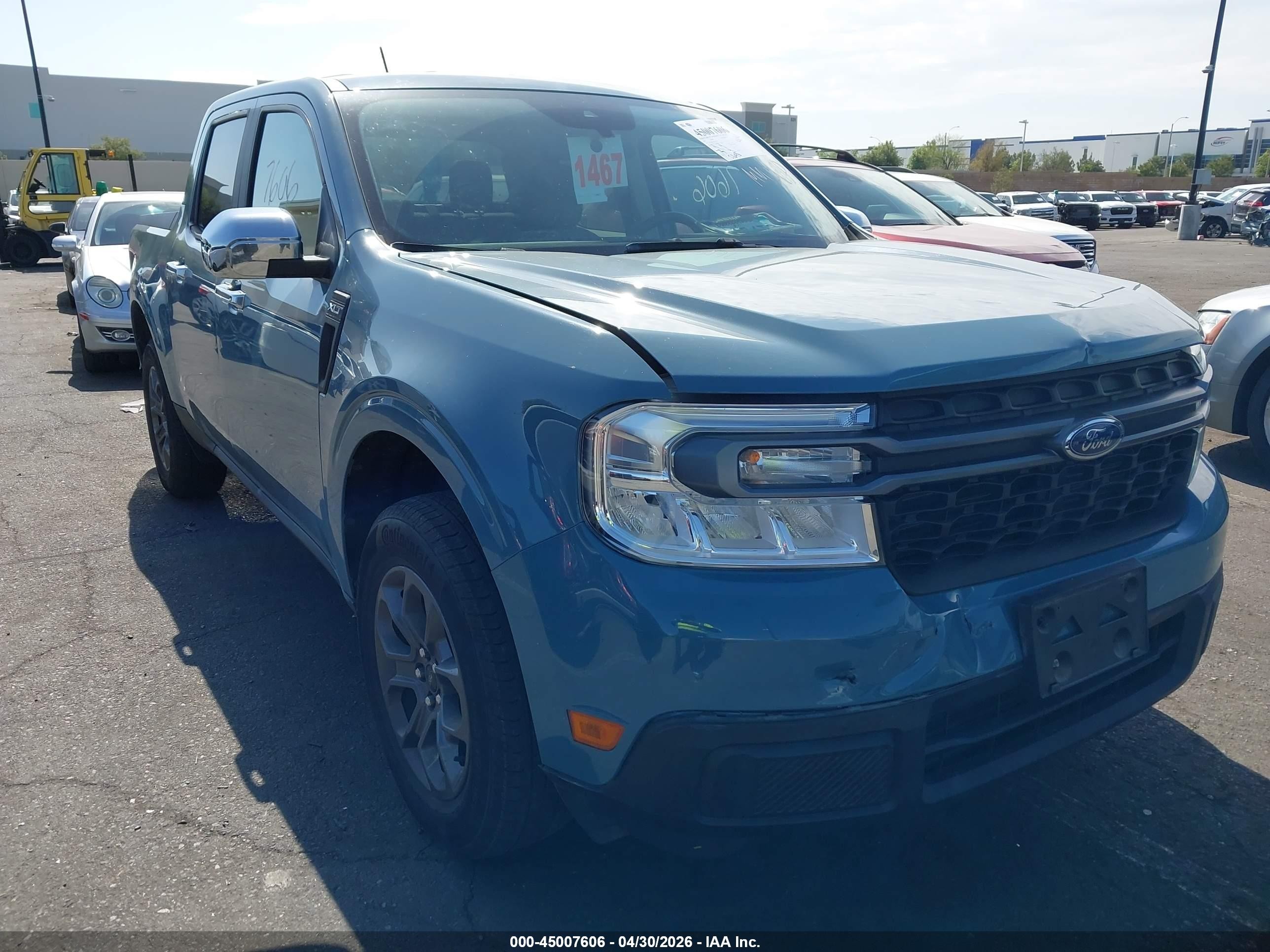 2023 Ford Maverick Lariat/xl/xlt Blue vin: 3FTTW8E34PRA30948
