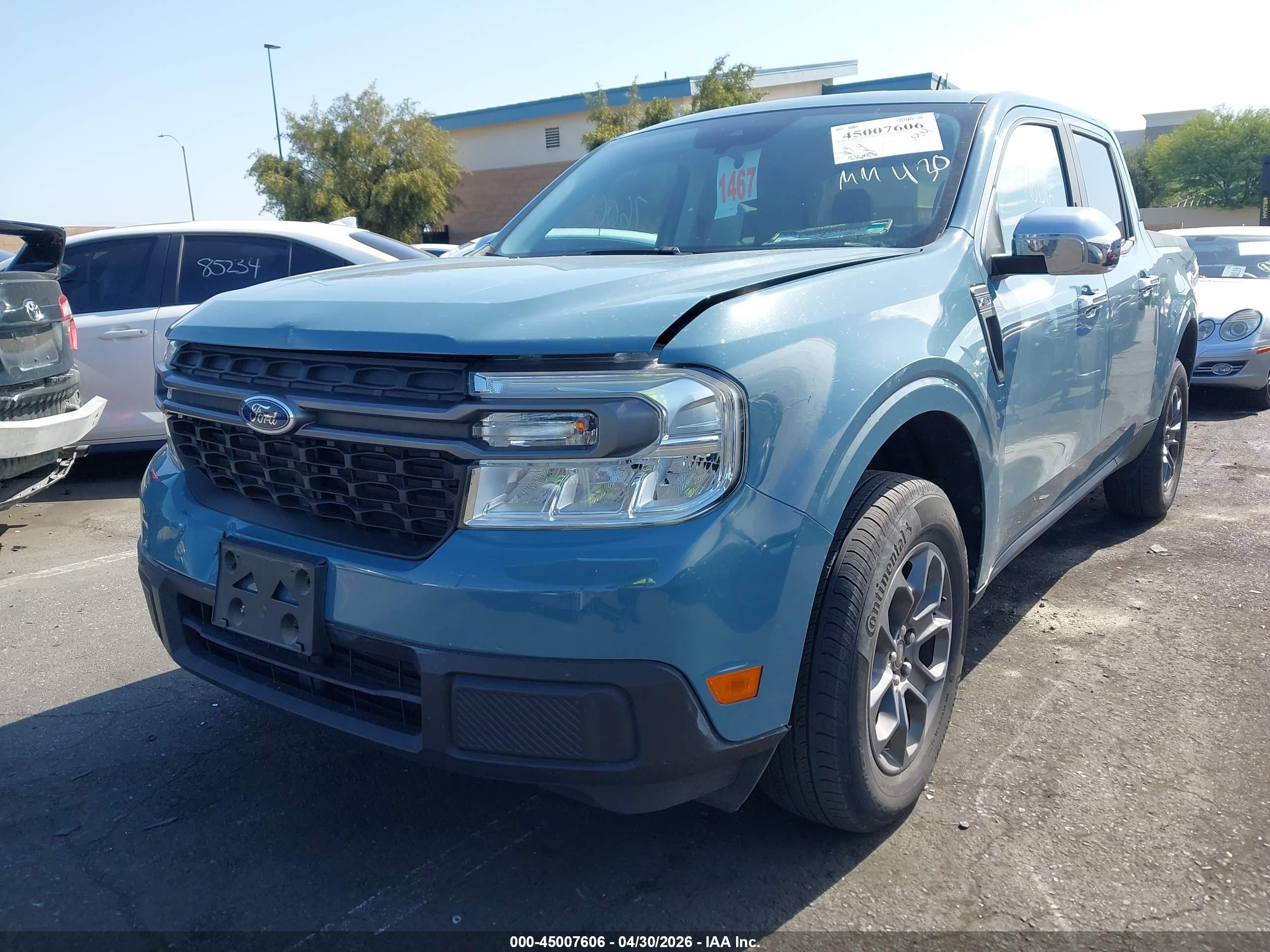 2023 Ford Maverick Lariat/xl/xlt Blue vin: 3FTTW8E34PRA30948