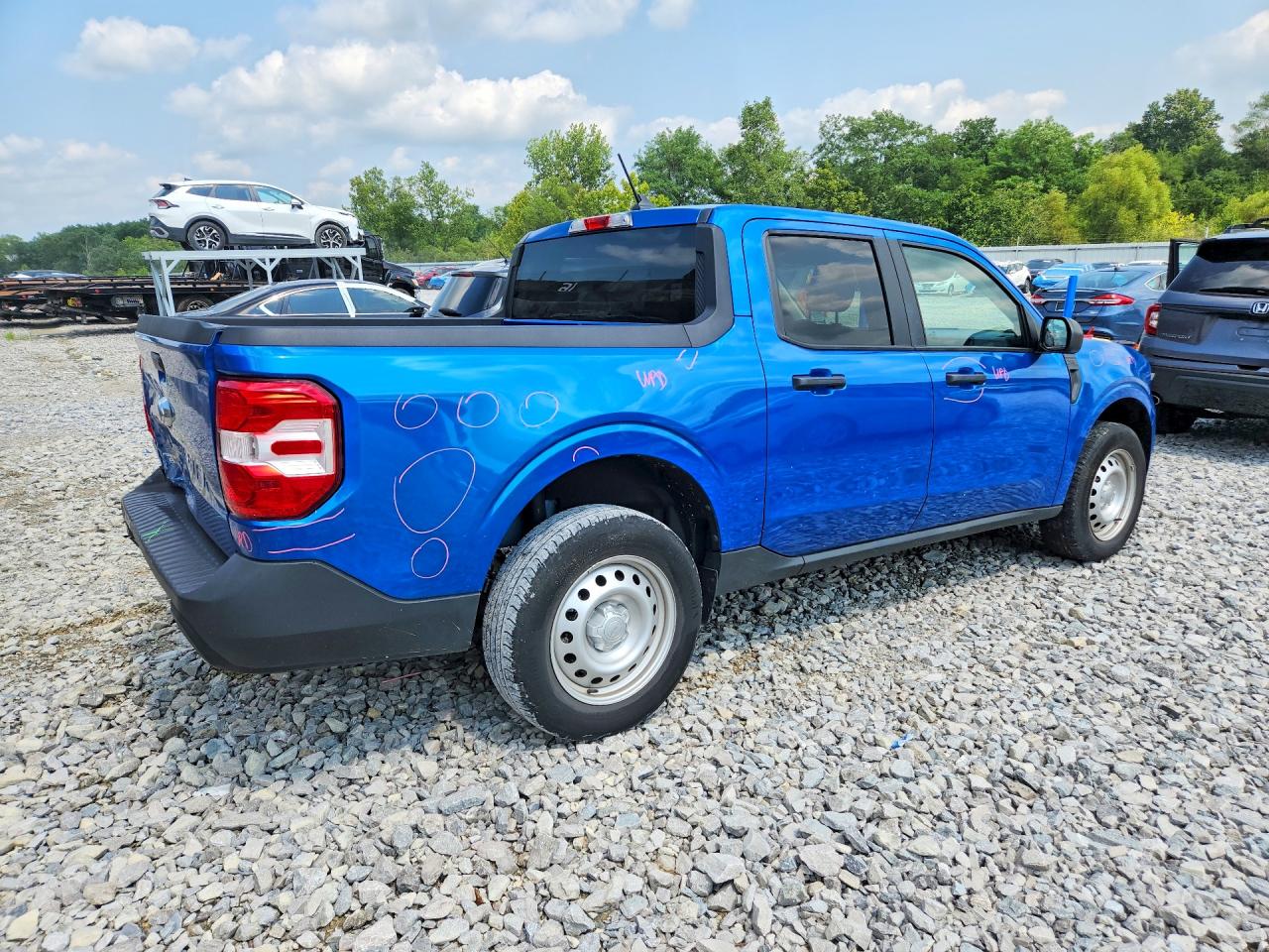 2022 Ford Maverick Xl Blue vin: 3FTTW8E97NRB00041