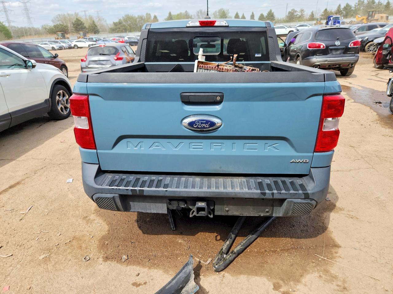 2022 Ford Maverick Xl Blue vin: 3FTTW8F90NRA61307