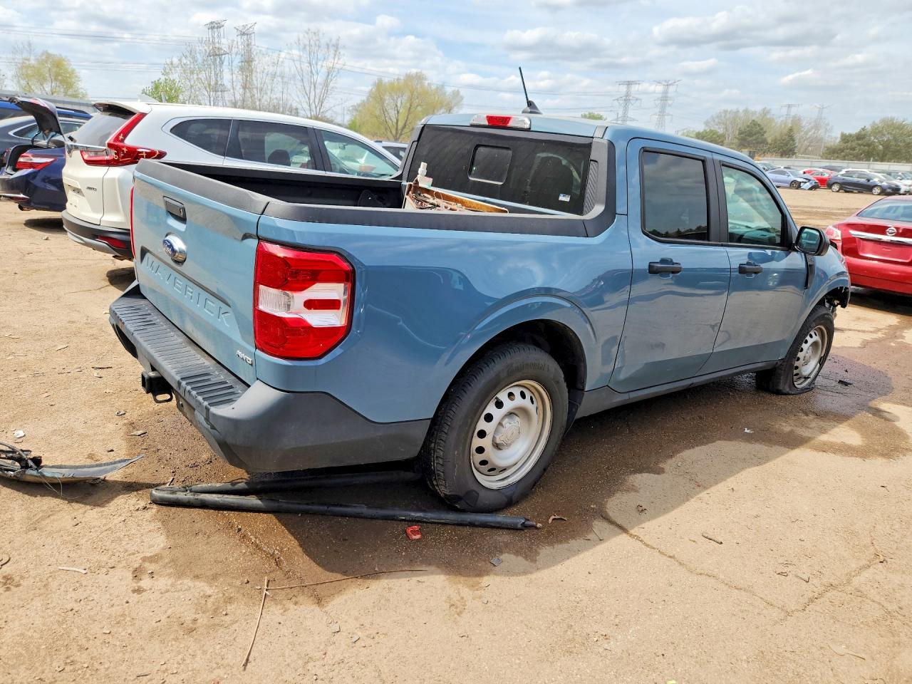 2022 Ford Maverick Xl Blue vin: 3FTTW8F90NRA61307