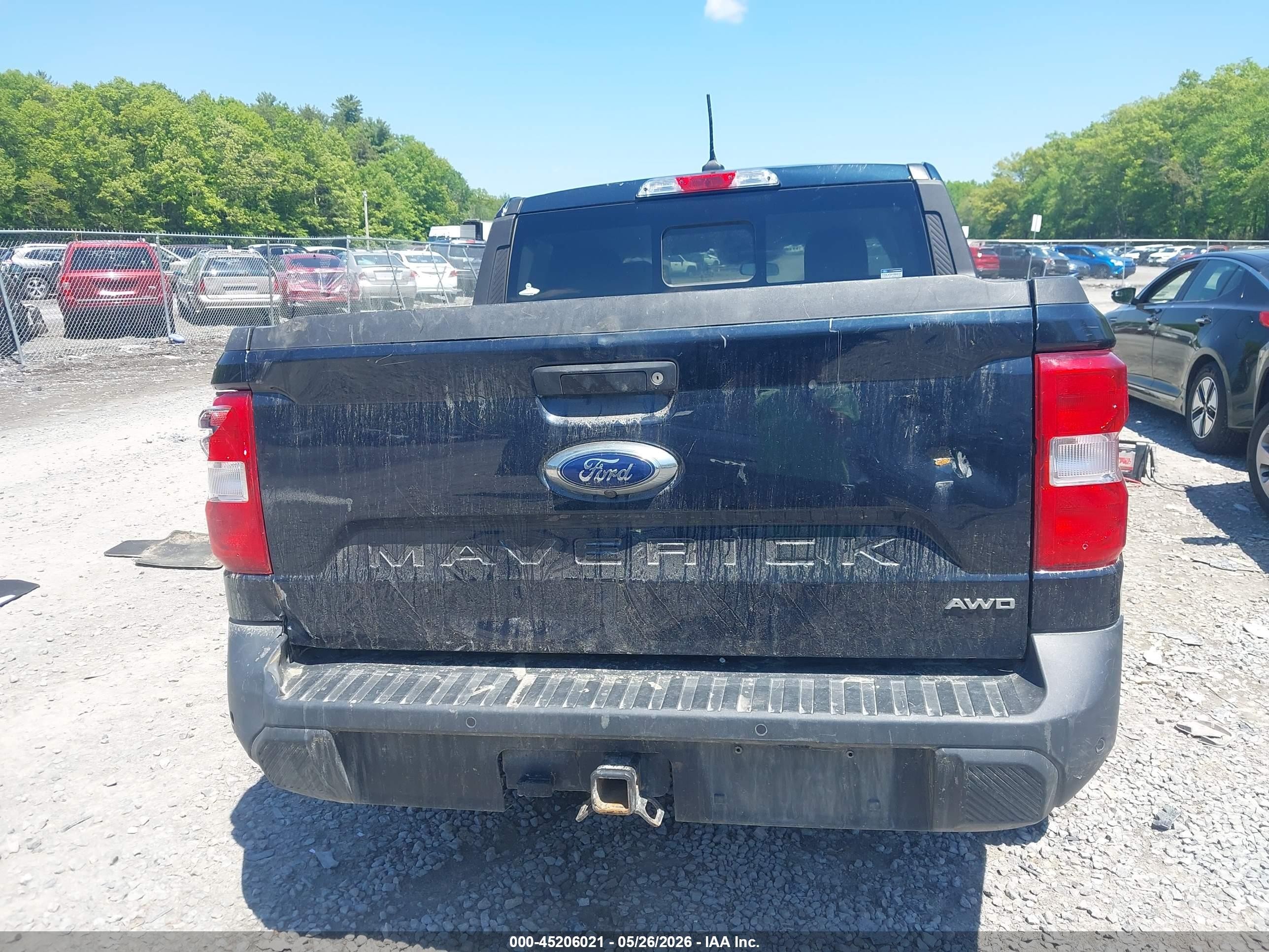 2022 Ford Maverick Lariat Black vin: 3FTTW8F94NRA20601