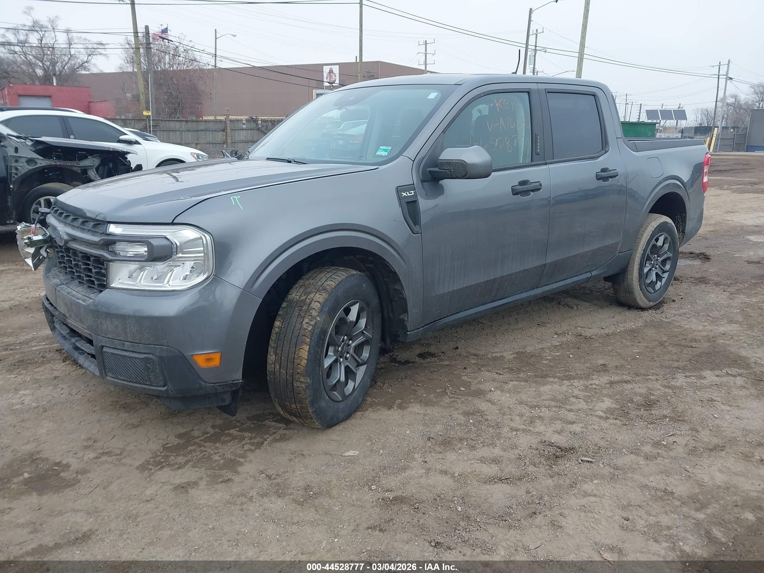 2023 Ford Maverick Xlt Gray vin: 3FTTW8F94PRA70630