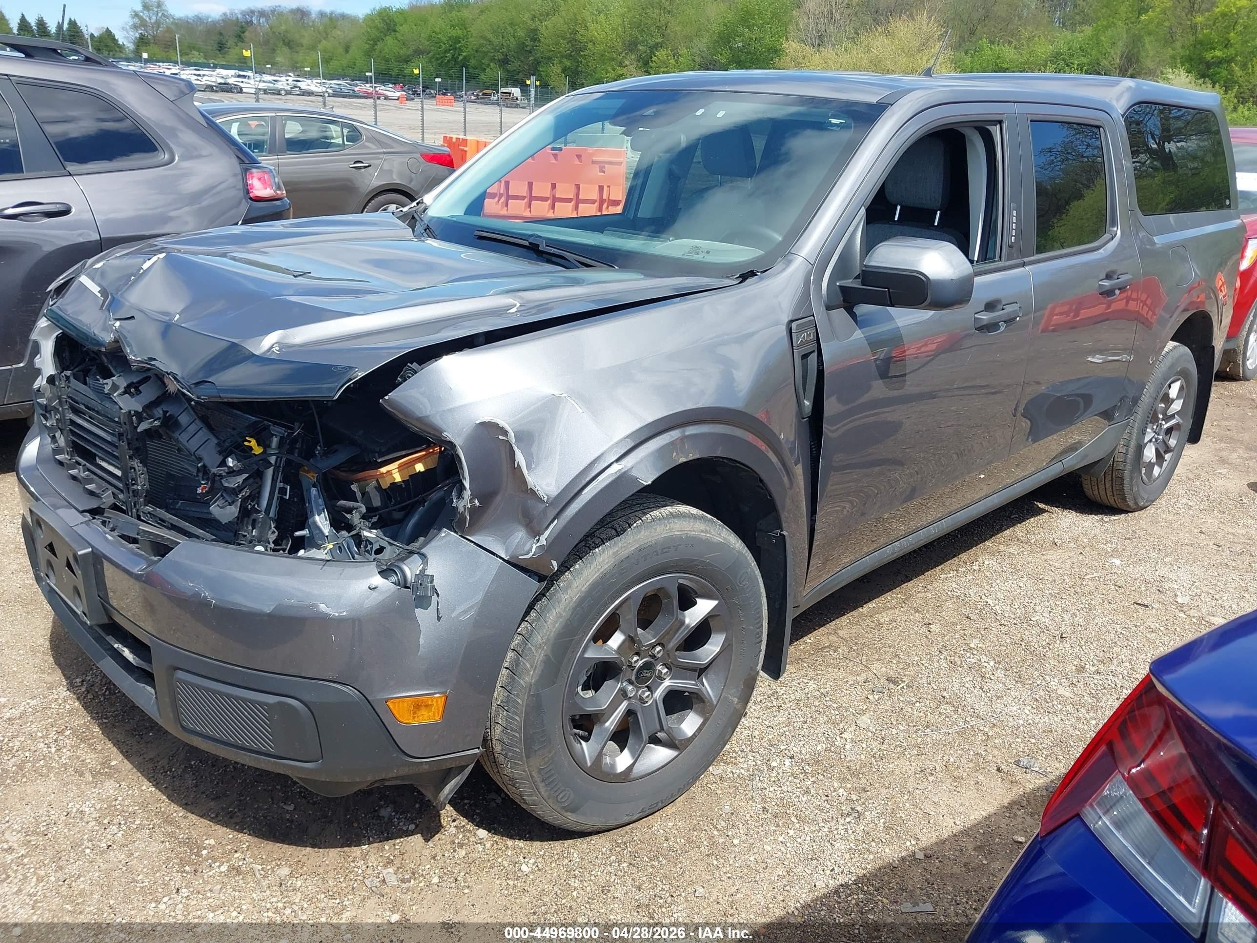2023 Ford Maverick Xlt Gray vin: 3FTTW8F95PRA45431