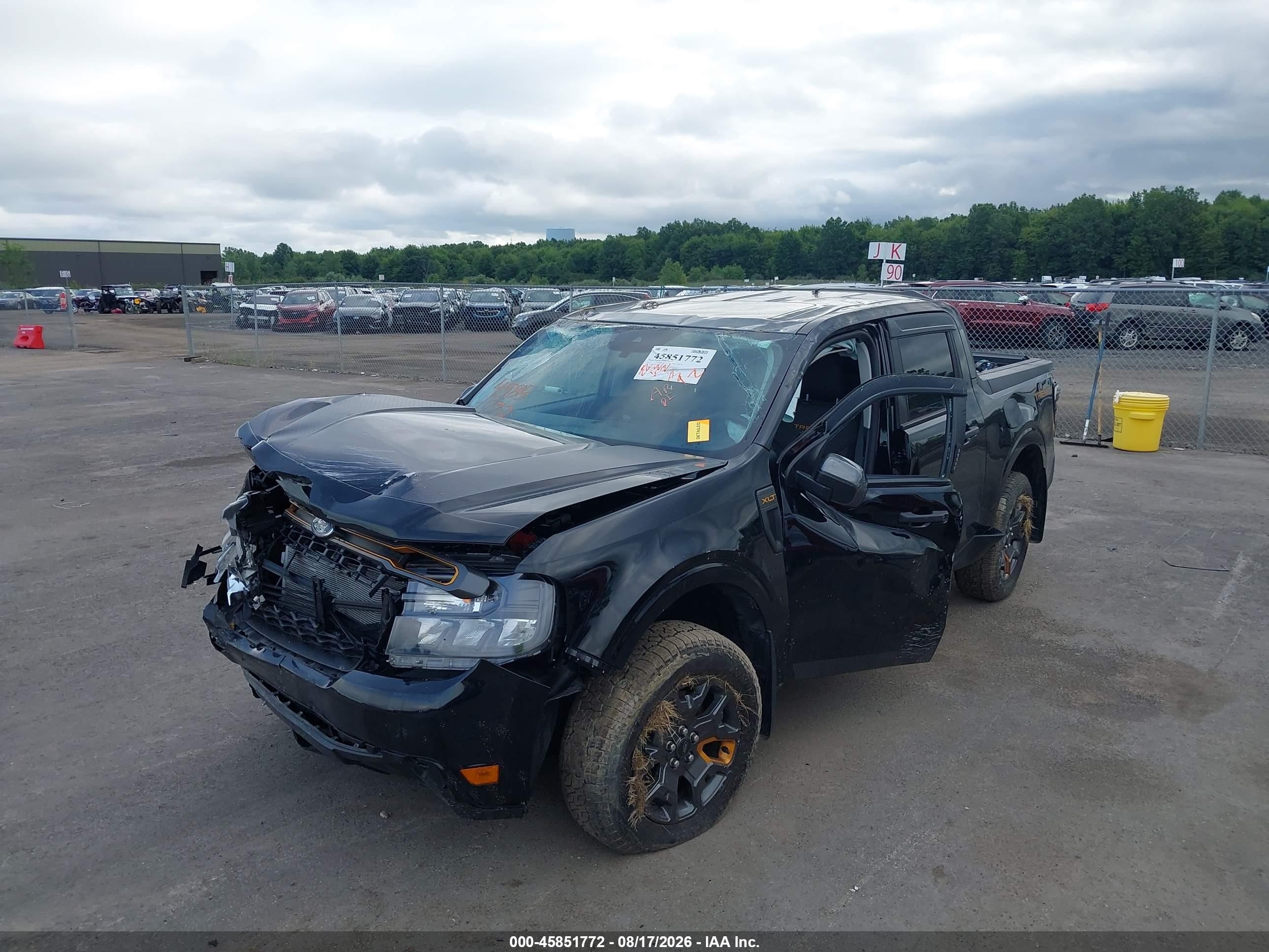 2023 Ford Maverick Xlt Black vin: 3FTTW8G91PRA97041