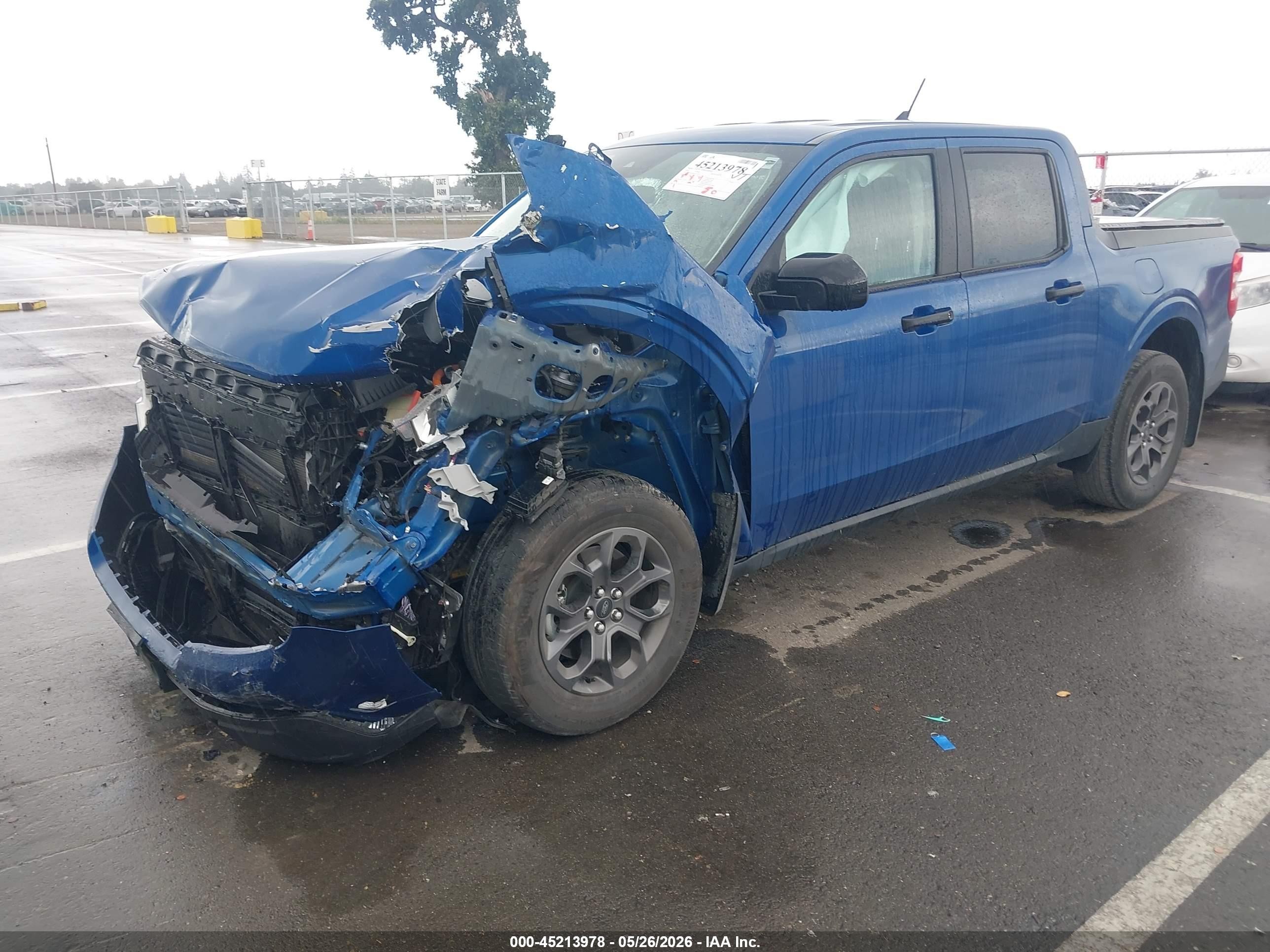 2024 Ford Maverick Xlt Синий vin: 3FTTW8H39RRA33522