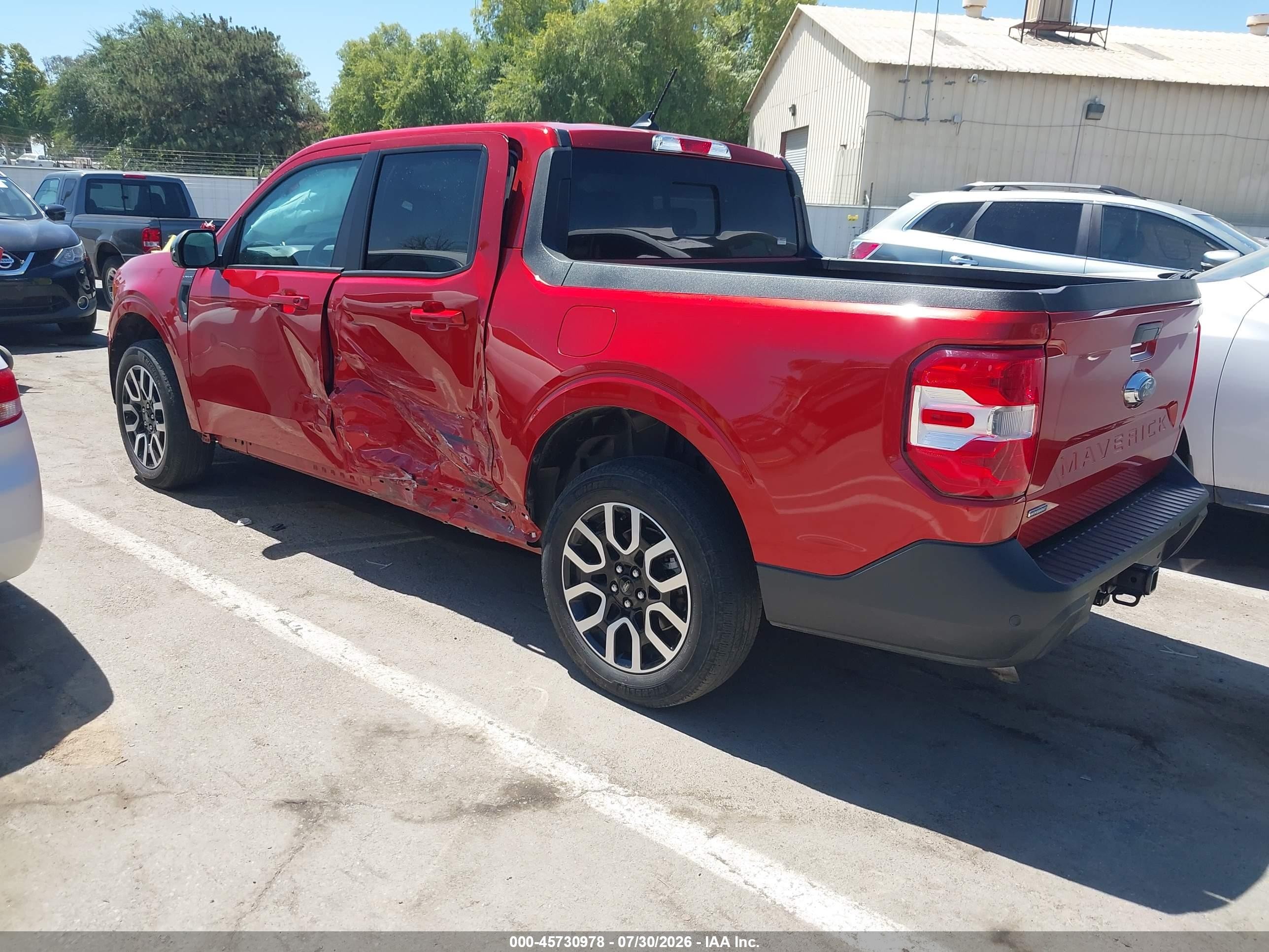 2024 Ford Maverick Lariat Orange vin: 3FTTW8M30RRA50523