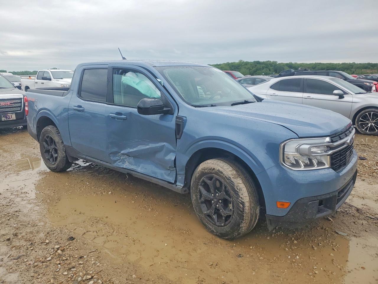 2024 Ford Maverick Lariat Blue vin: 3FTTW8S93RRA06569