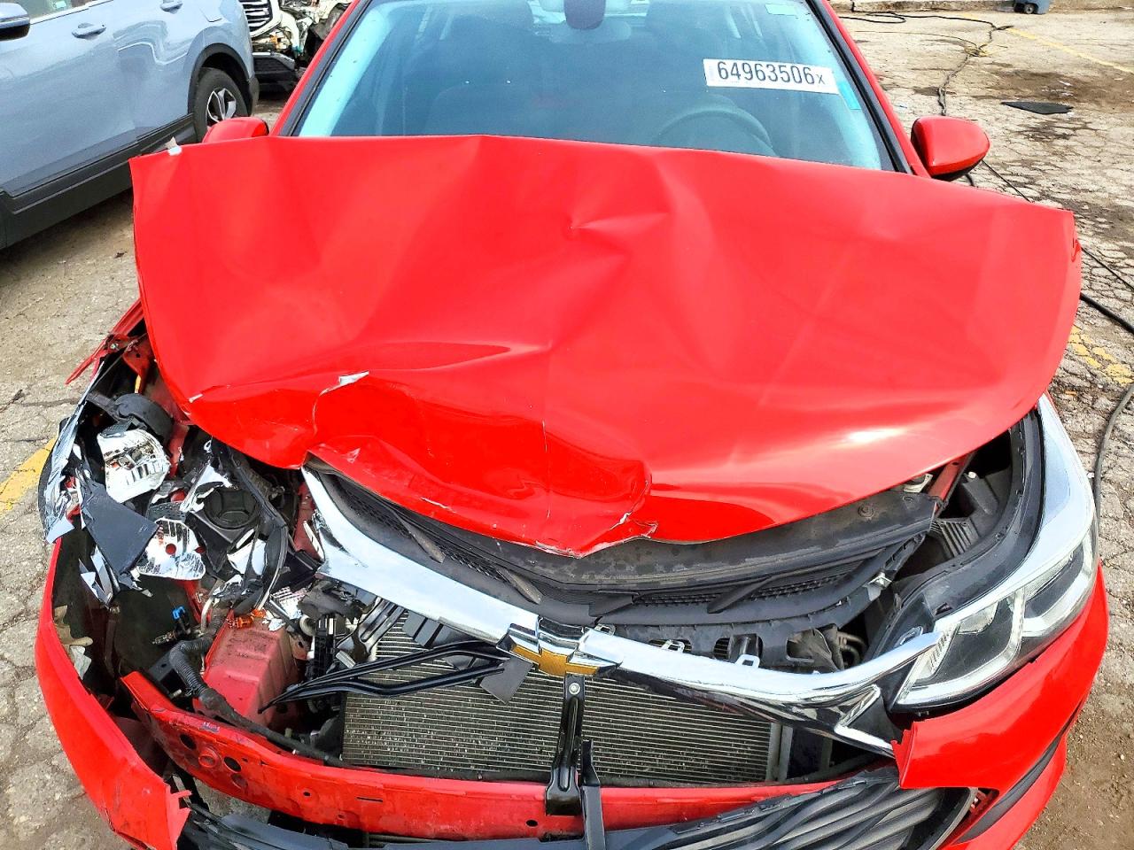 2019 Chevrolet Cruze Ls Red vin: 3G1BC6SM5KS575122