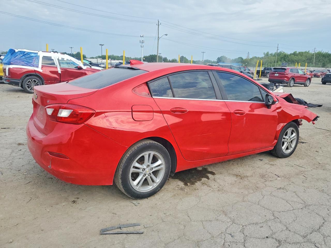 2017 Chevrolet Cruze Lt Красный vin: 3G1BE5SM5HS520134