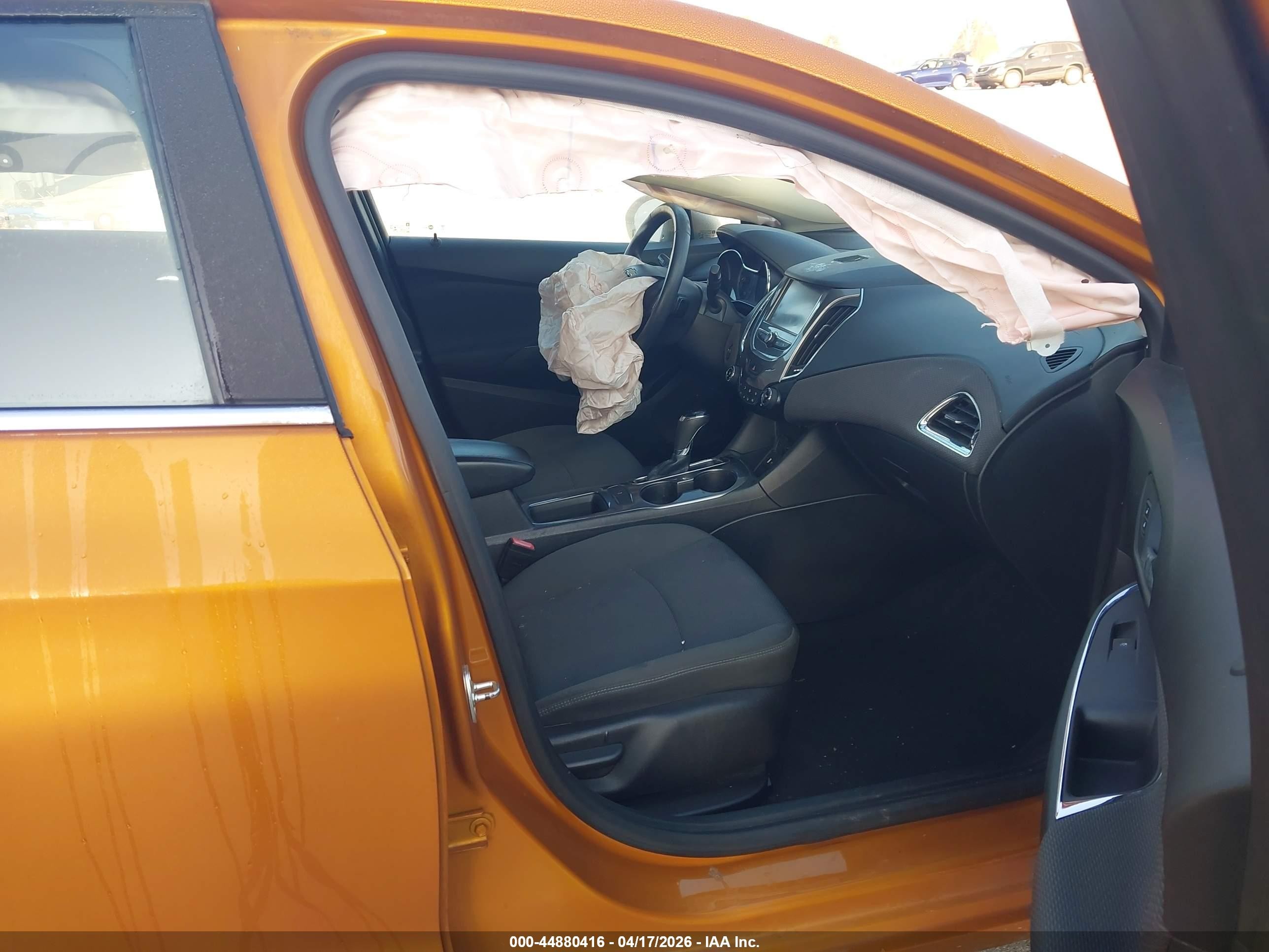 2017 Chevrolet Cruze Lt Auto Orange vin: 3G1BE6SM1HS592650