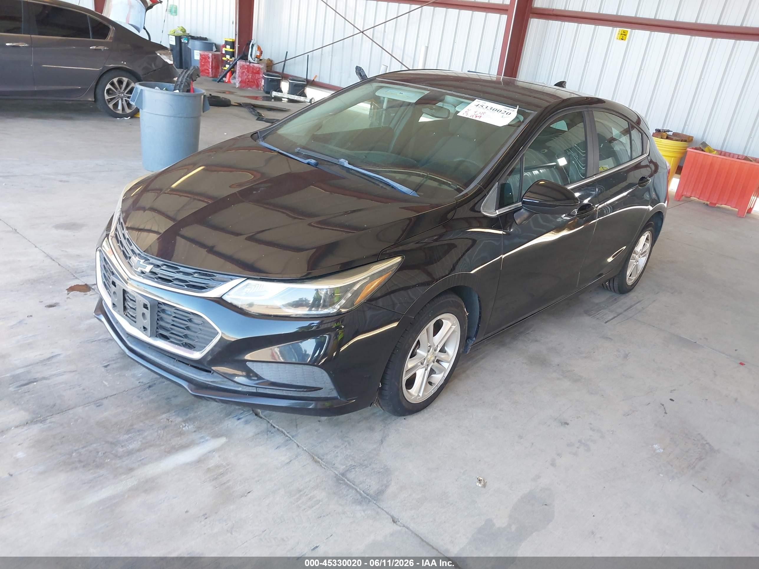 2018 Chevrolet Cruze Lt Auto Black vin: 3G1BE6SM1JS653078