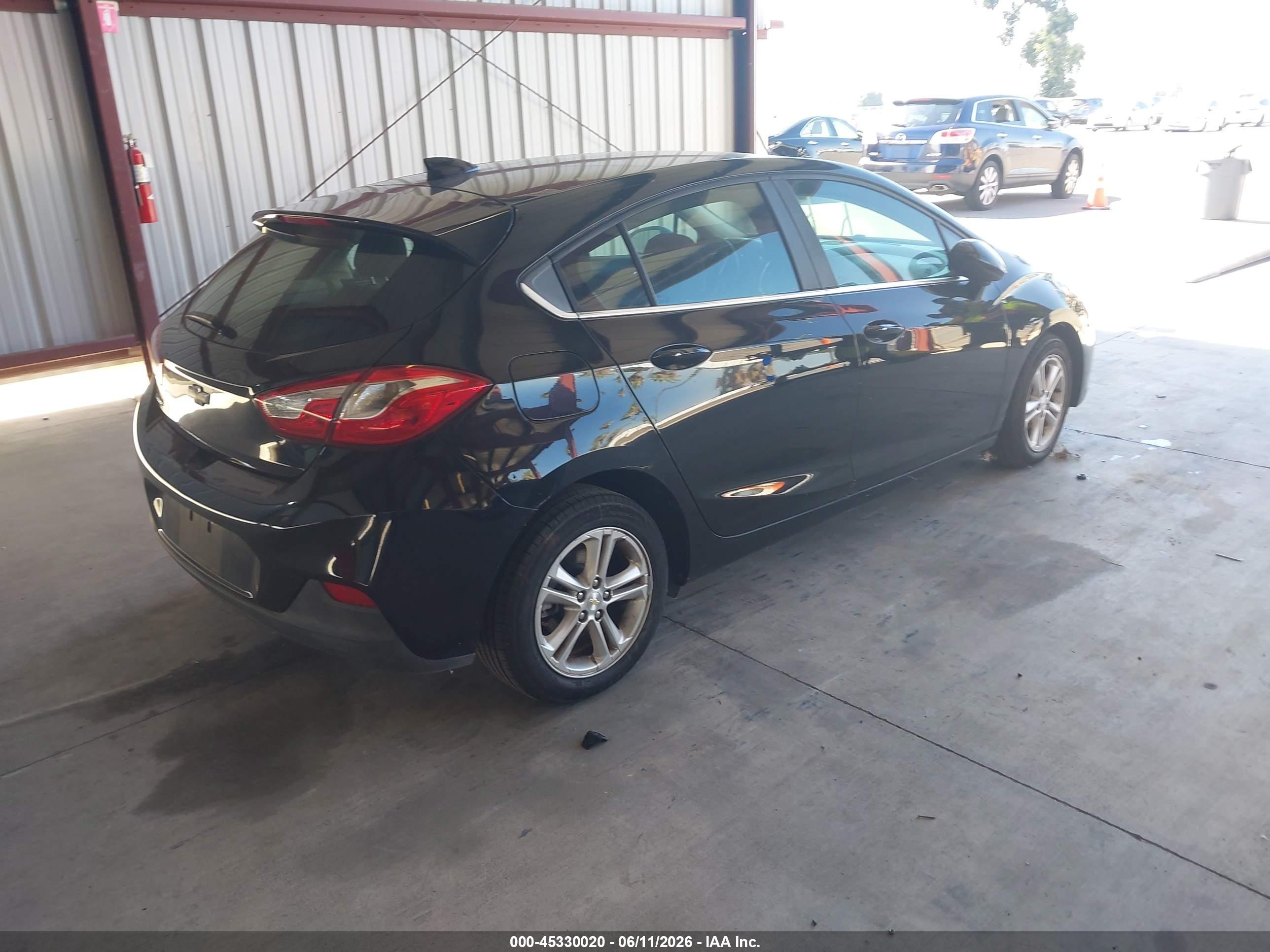 2018 Chevrolet Cruze Lt Auto Black vin: 3G1BE6SM1JS653078