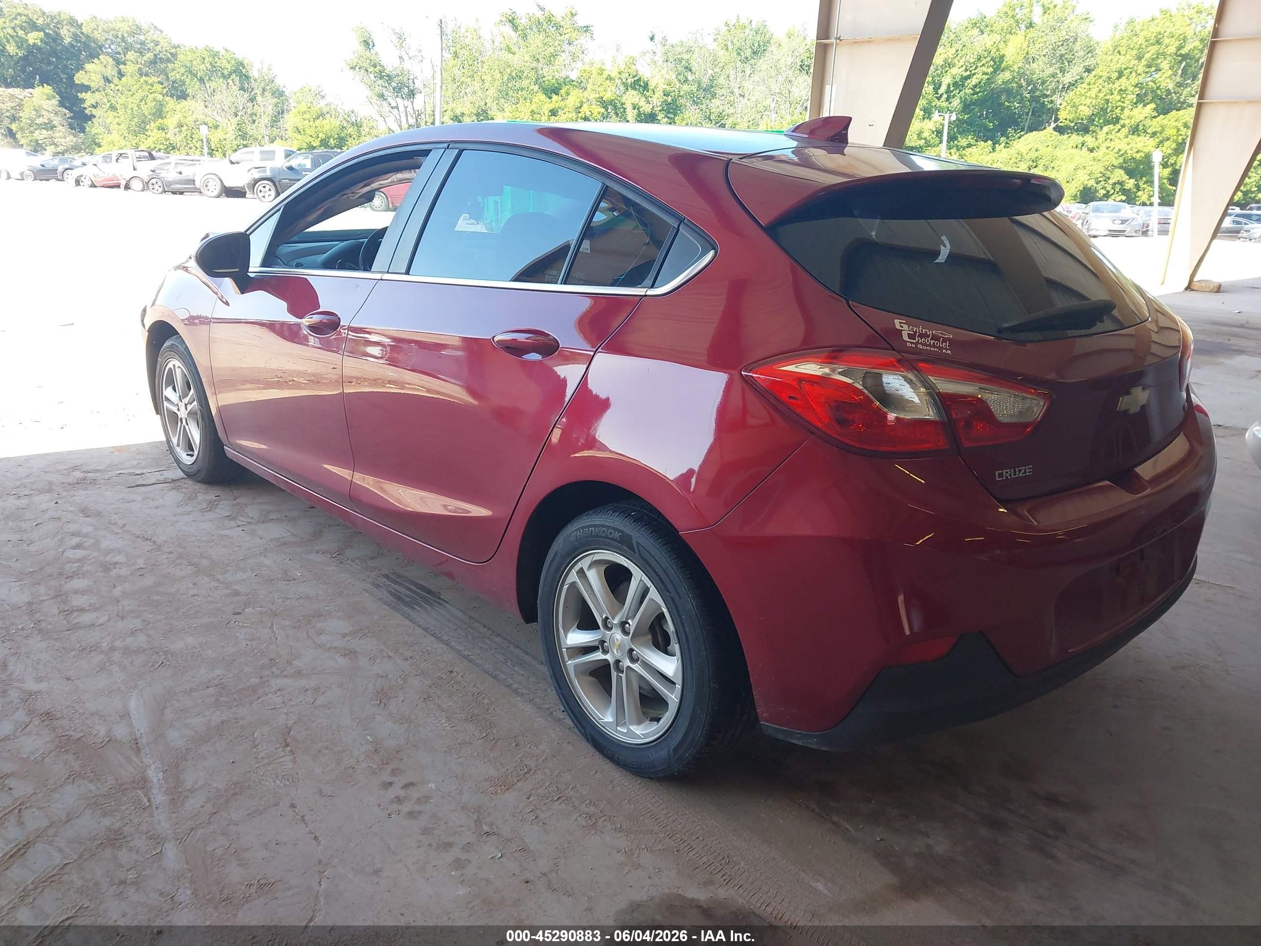 2018 Chevrolet Cruze Lt Auto Красный vin: 3G1BE6SM2JS655065