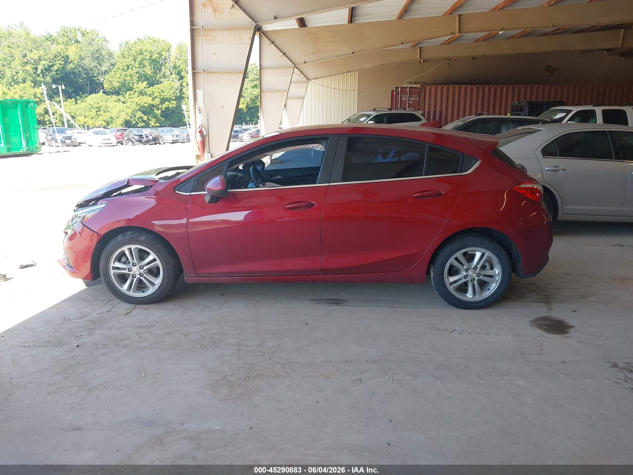 2018 Chevrolet Cruze Lt Auto Красный vin: 3G1BE6SM2JS655065