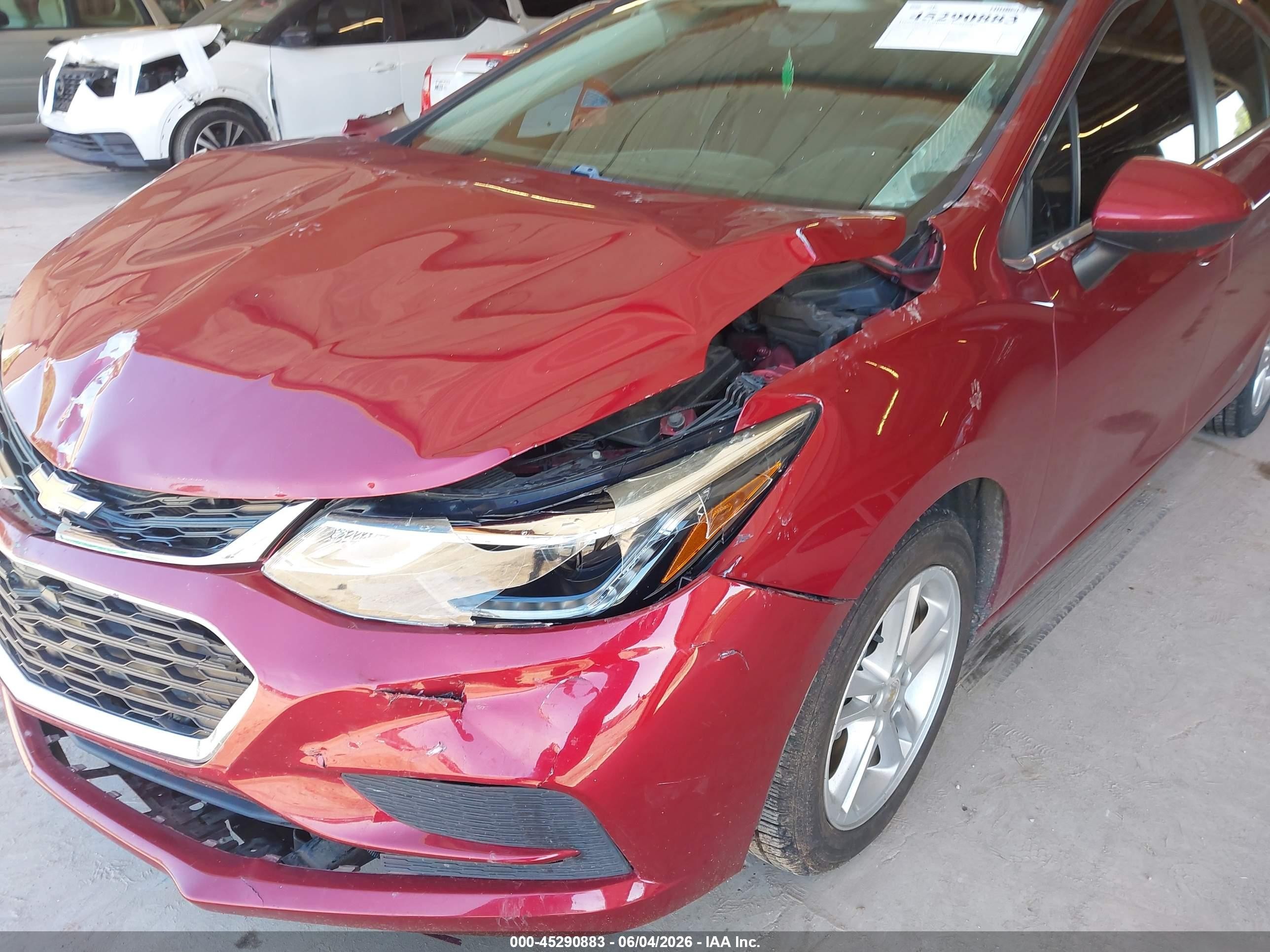 2018 Chevrolet Cruze Lt Auto Красный vin: 3G1BE6SM2JS655065