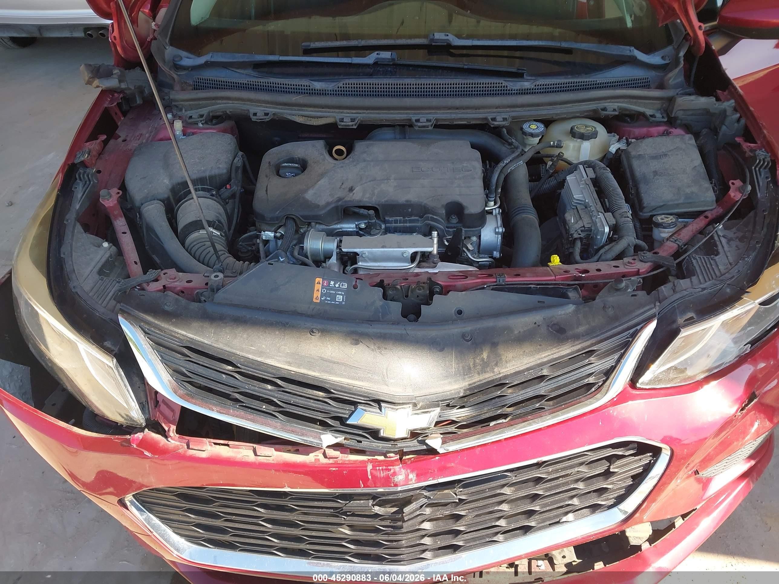 2018 Chevrolet Cruze Lt Auto Красный vin: 3G1BE6SM2JS655065